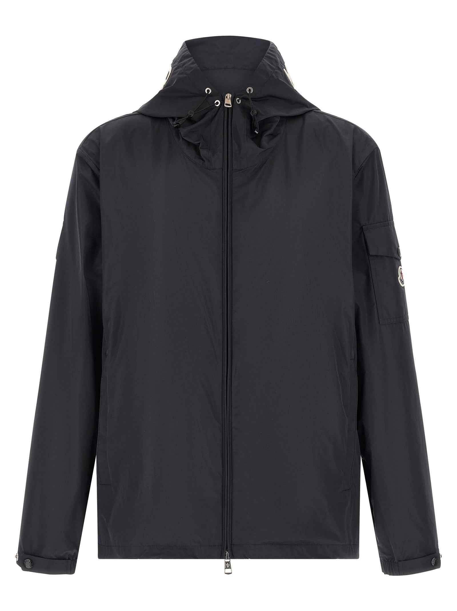Moncler Blue Polyester Shell Jacket