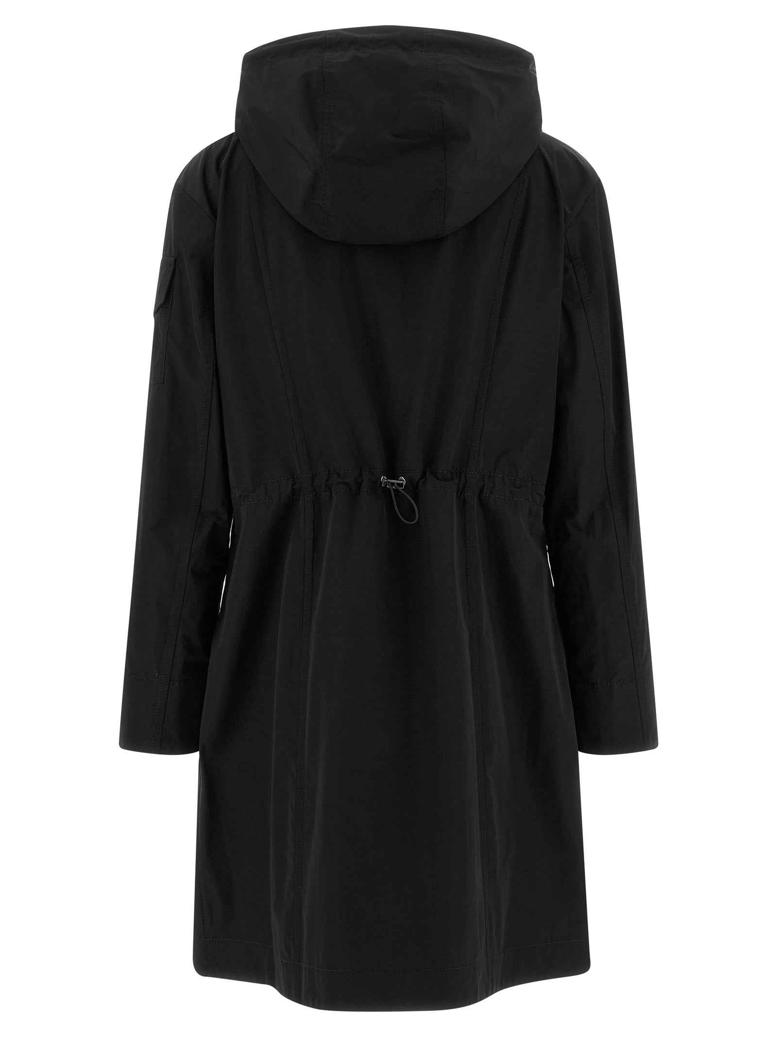 Moncler Black Polyester Parka