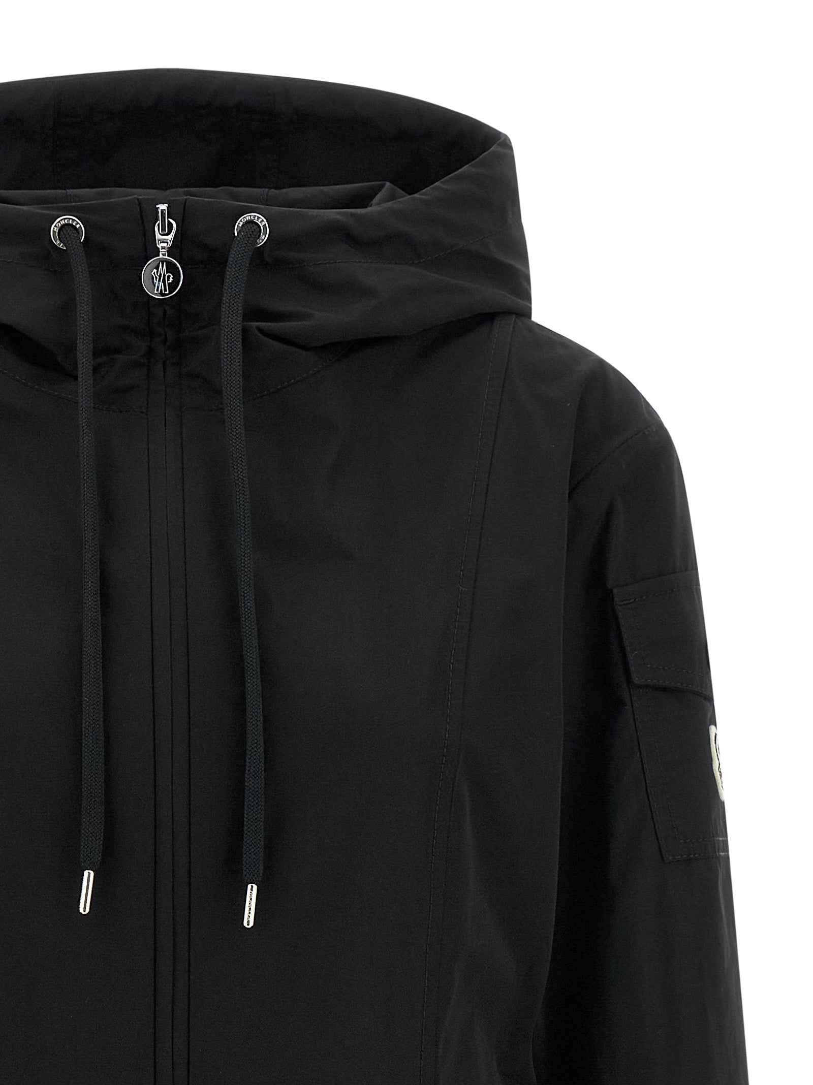 Moncler Black Polyester Parka