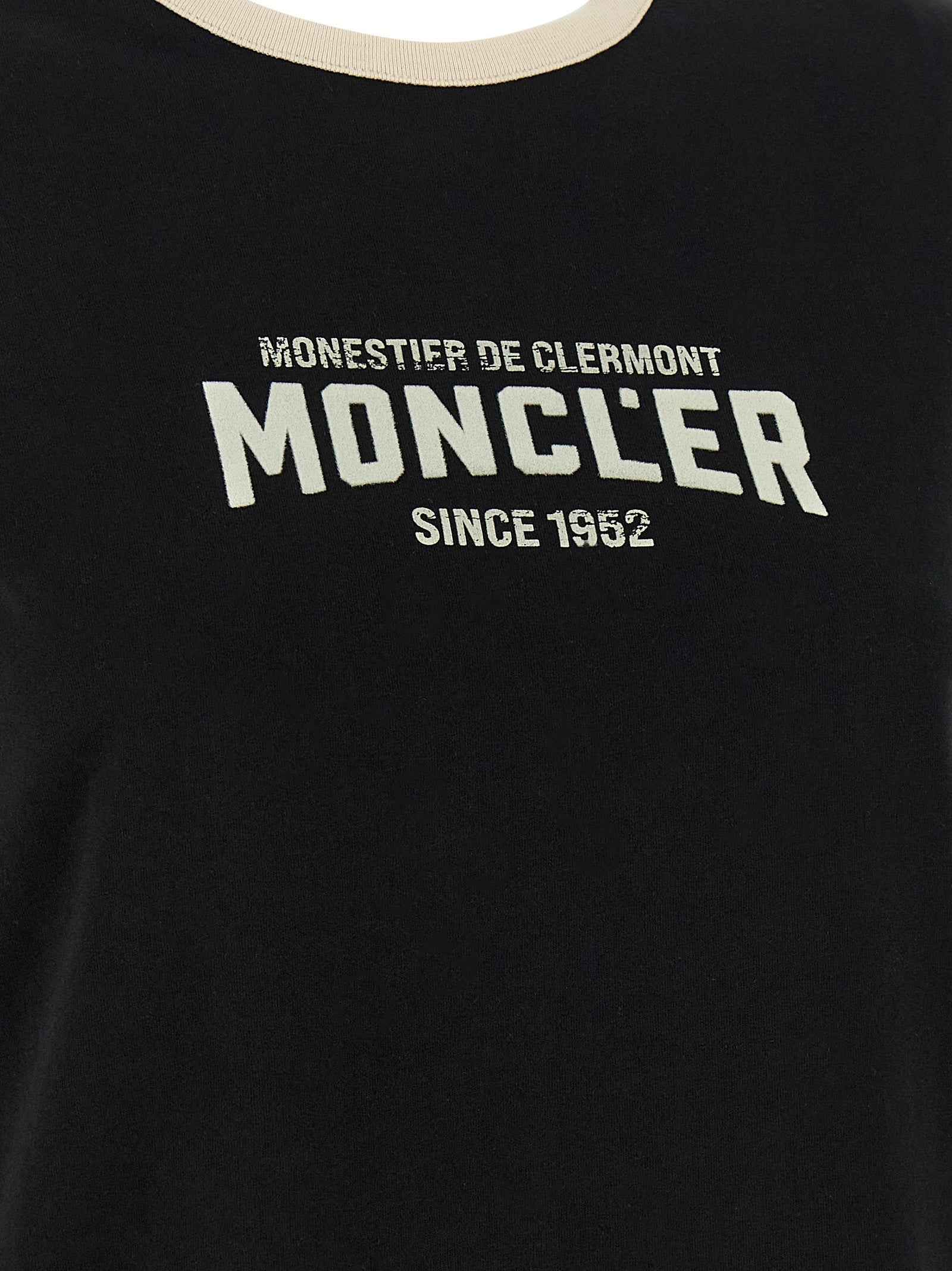 Moncler Black Cotton T-Shirt