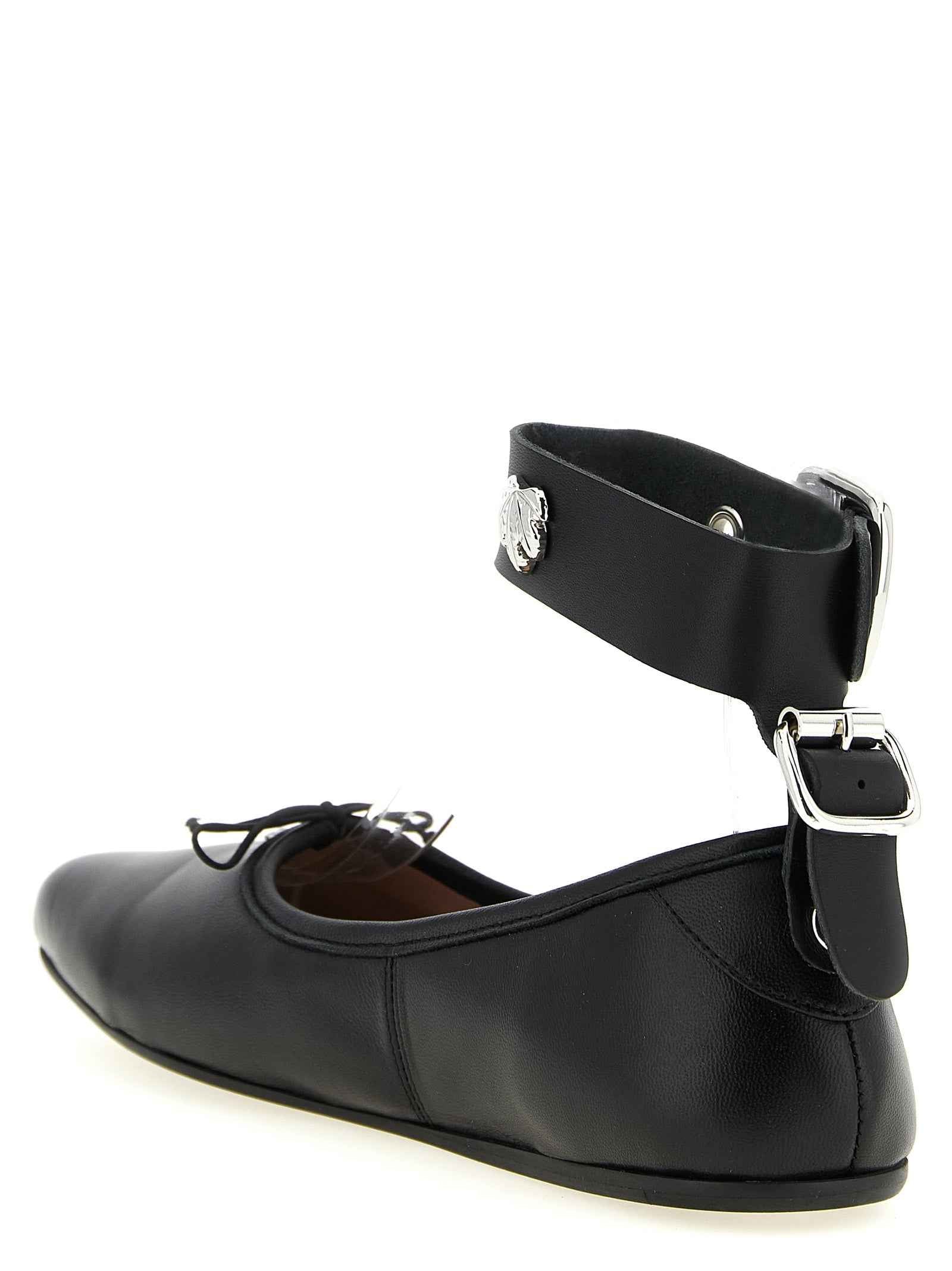 Vivienne Westwood Black Lamb Leather Ballet Flats