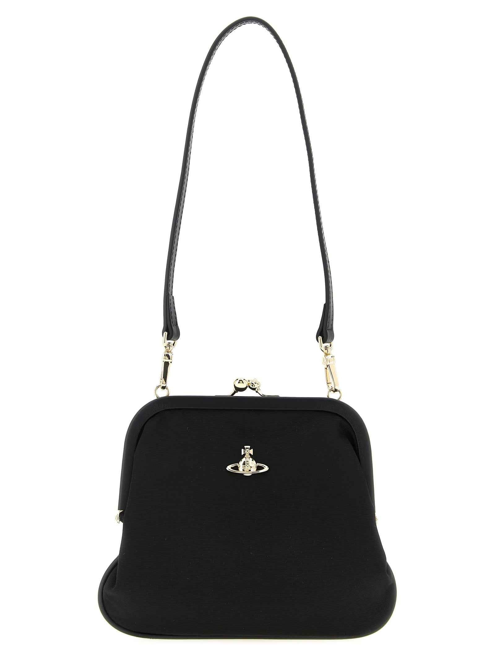 Vivienne Westwood Black Viscose Clutch Bag