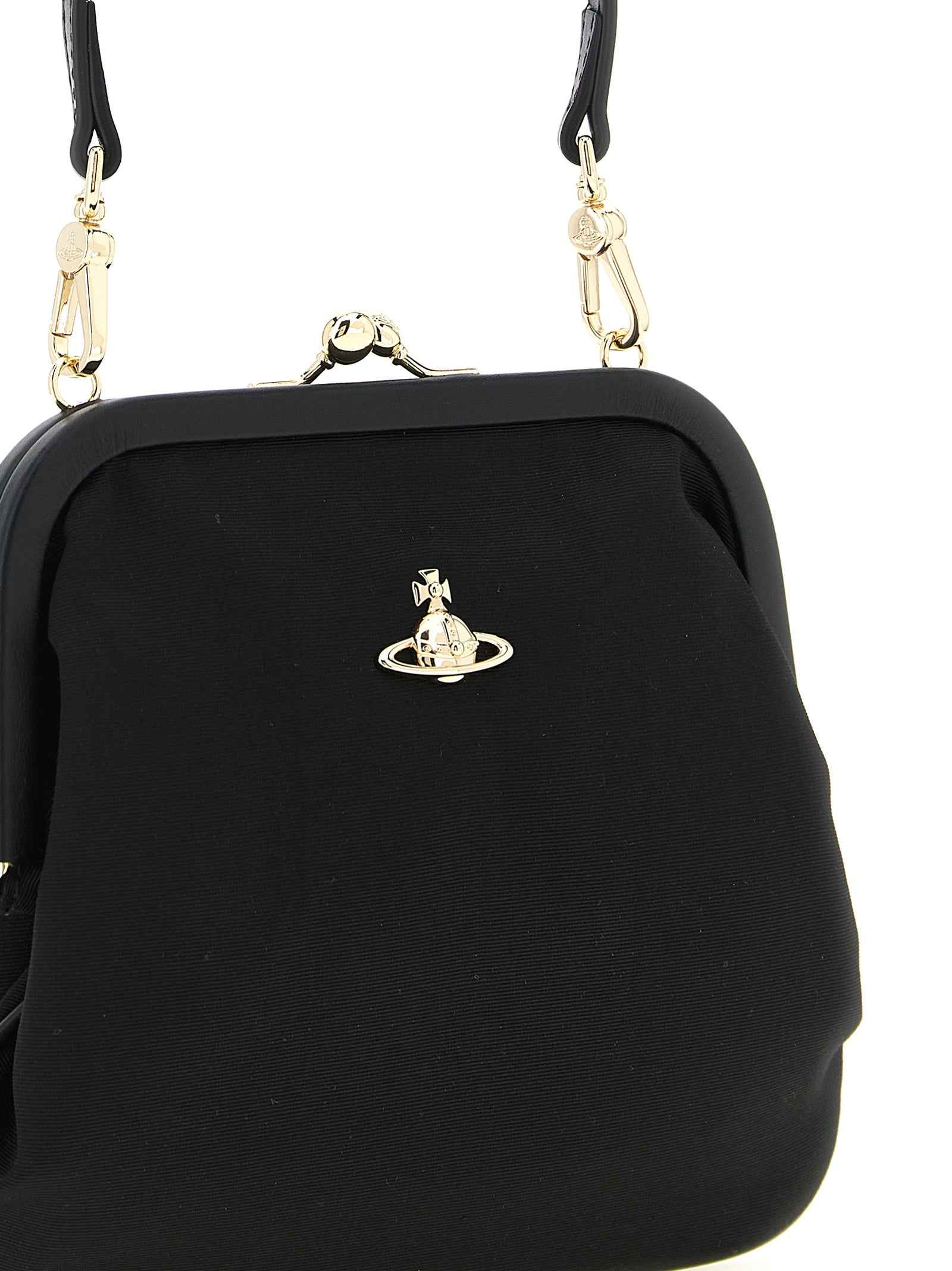 Vivienne Westwood Black Viscose Clutch Bag