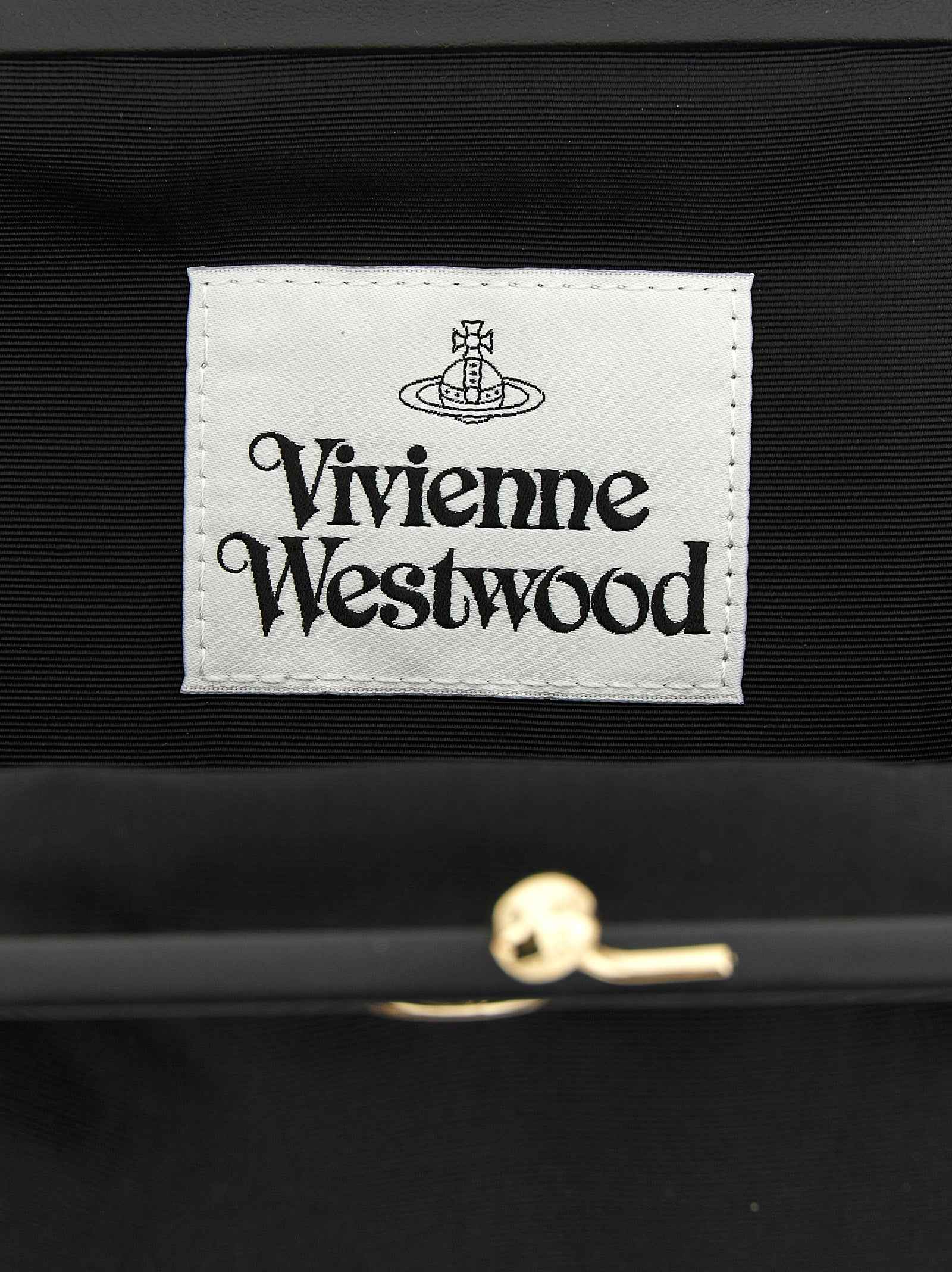 Vivienne Westwood Black Viscose Clutch Bag