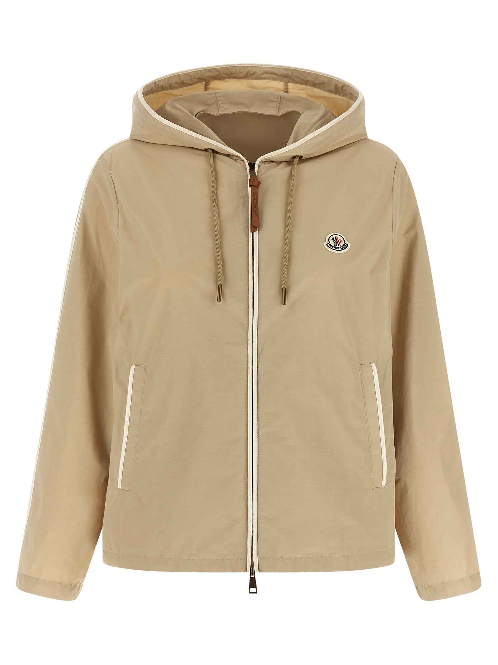 Moncler Beige Polyester Shell Jacket