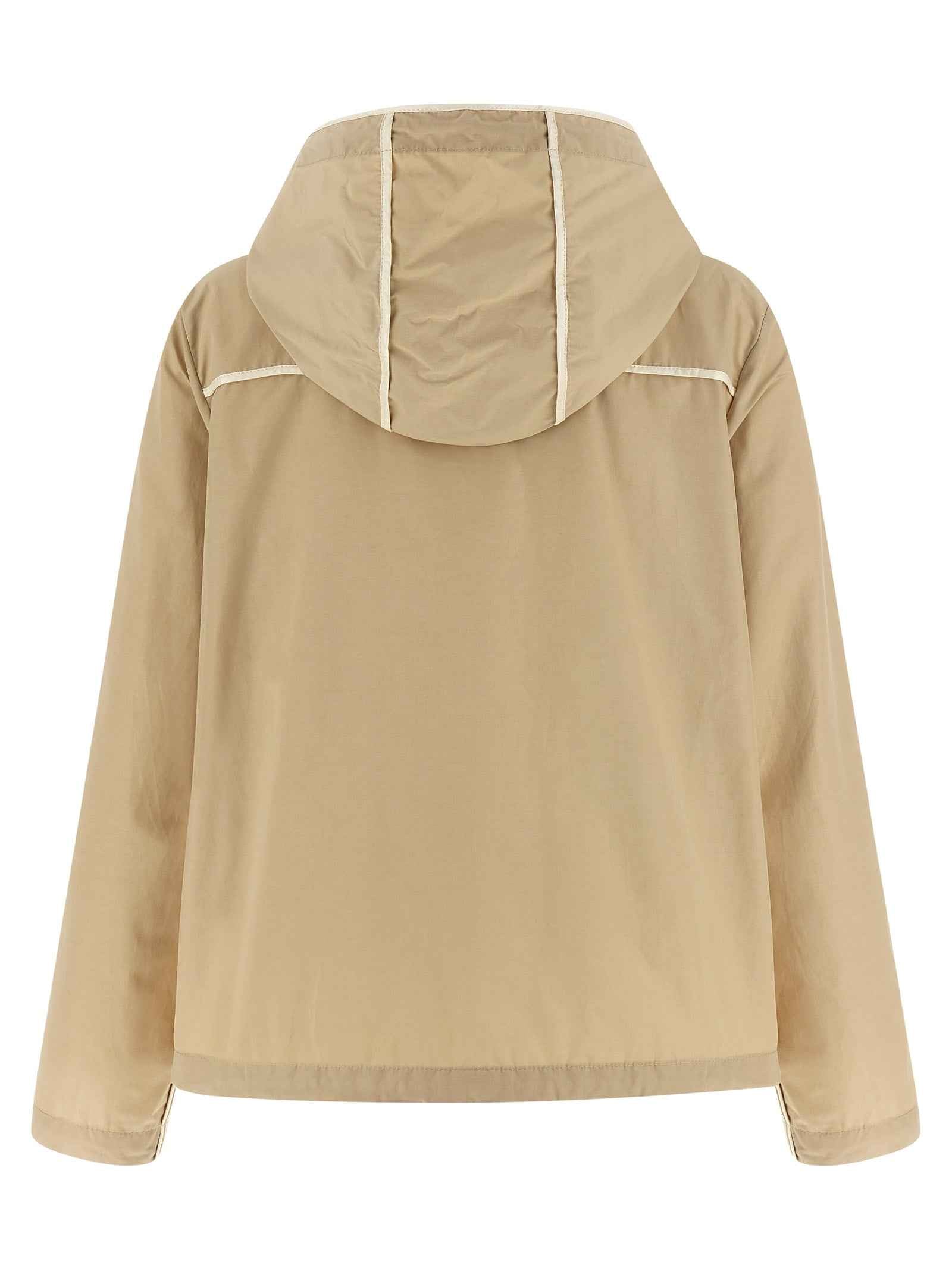 Moncler Beige Polyester Shell Jacket