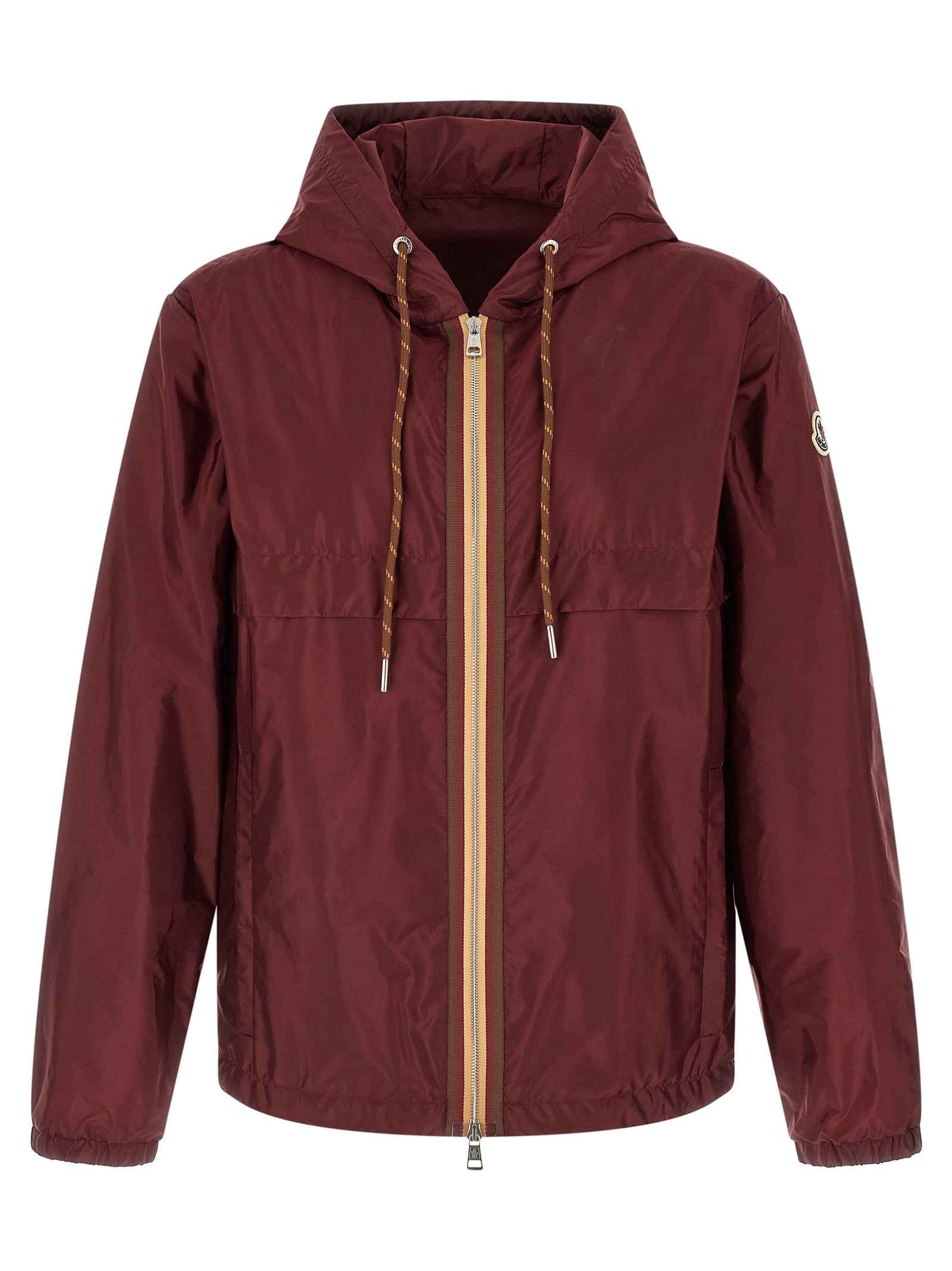 Moncler Bordeaux Polyamide Shell Jacket