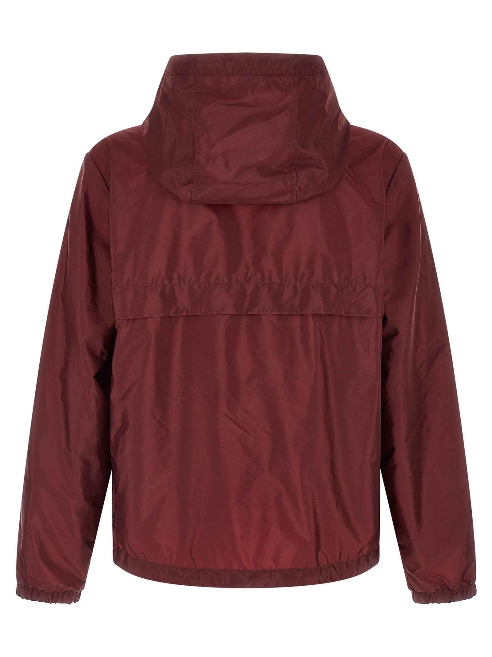 Moncler Bordeaux Polyamide Shell Jacket