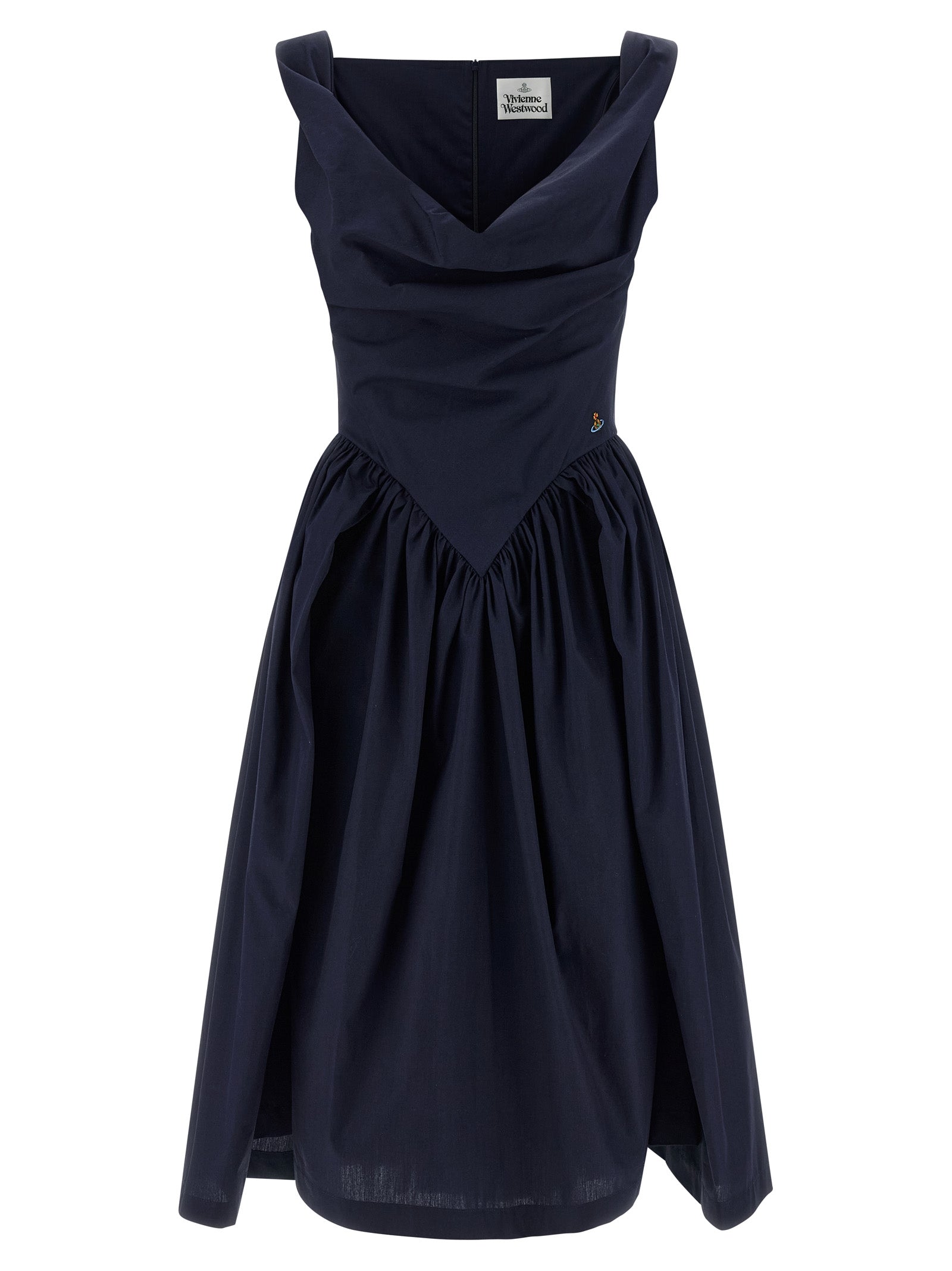 Vivienne Westwood Blue Cotton Midi Dress