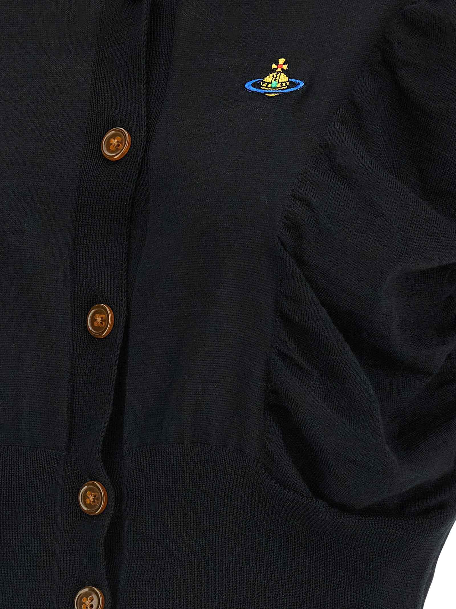 Vivienne Westwood Black Wool Cardigan