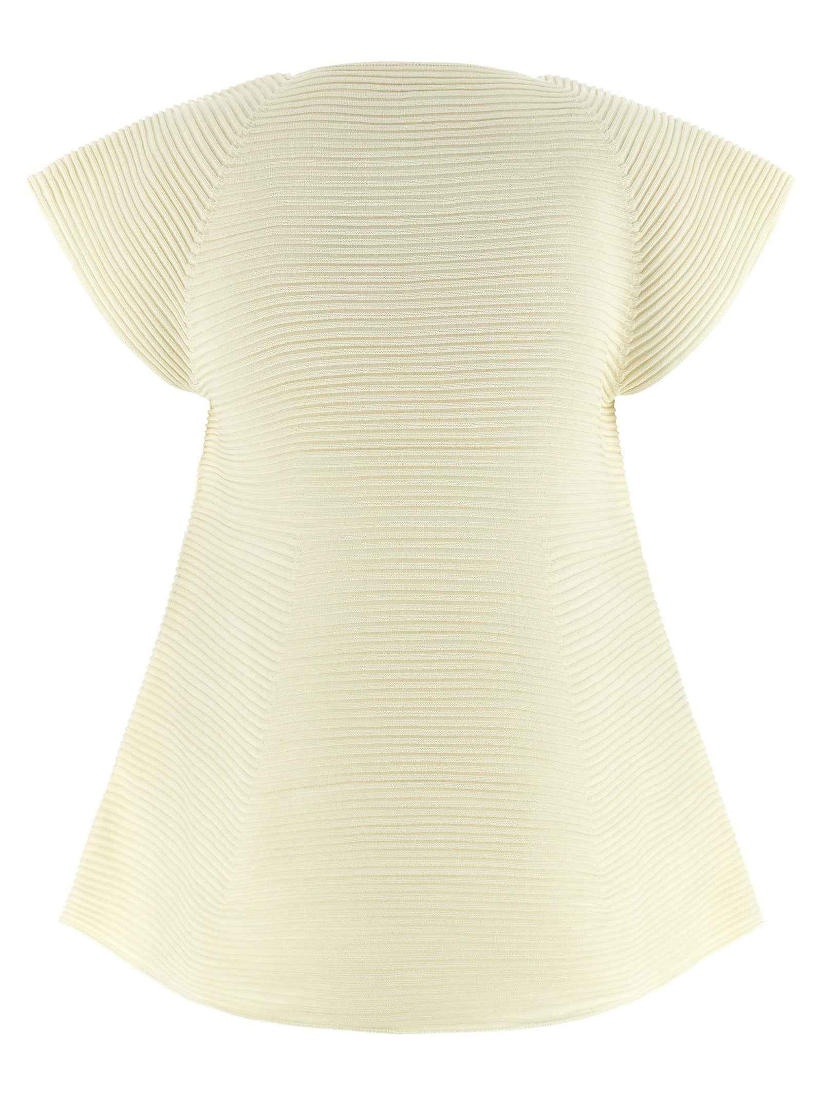 Issey Miyake Bicolor Polyester Short Dress