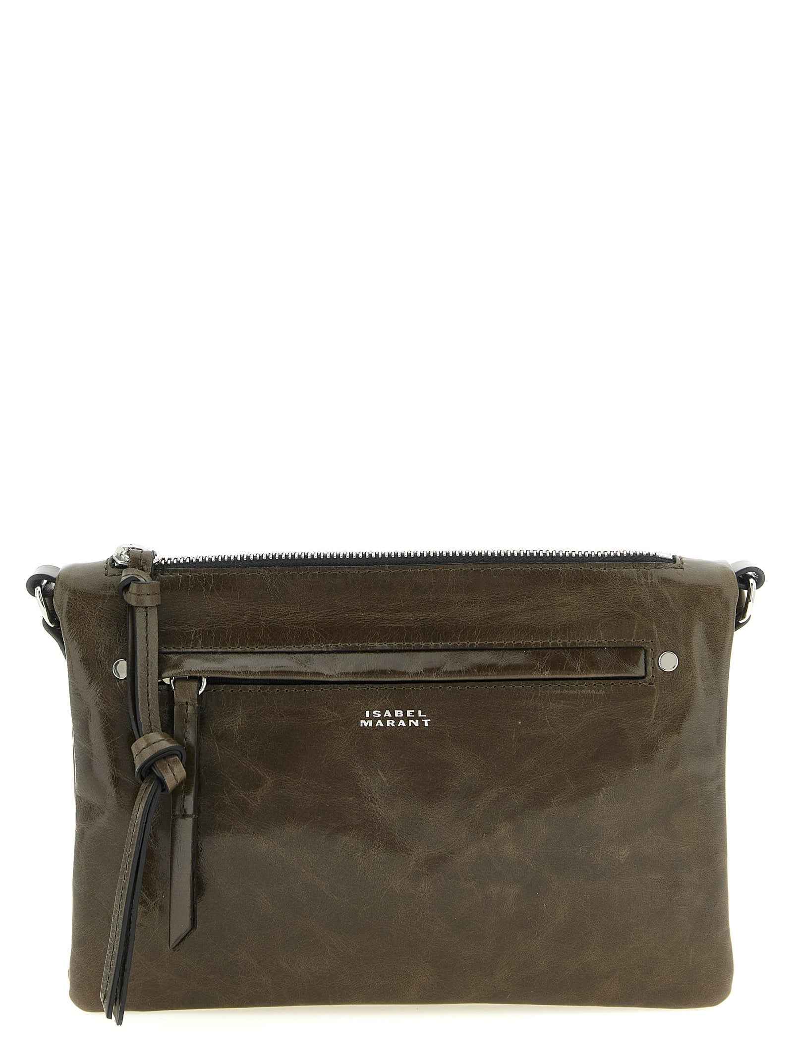 Isabel Marant Bicolor Calfskin Crossbody Bag