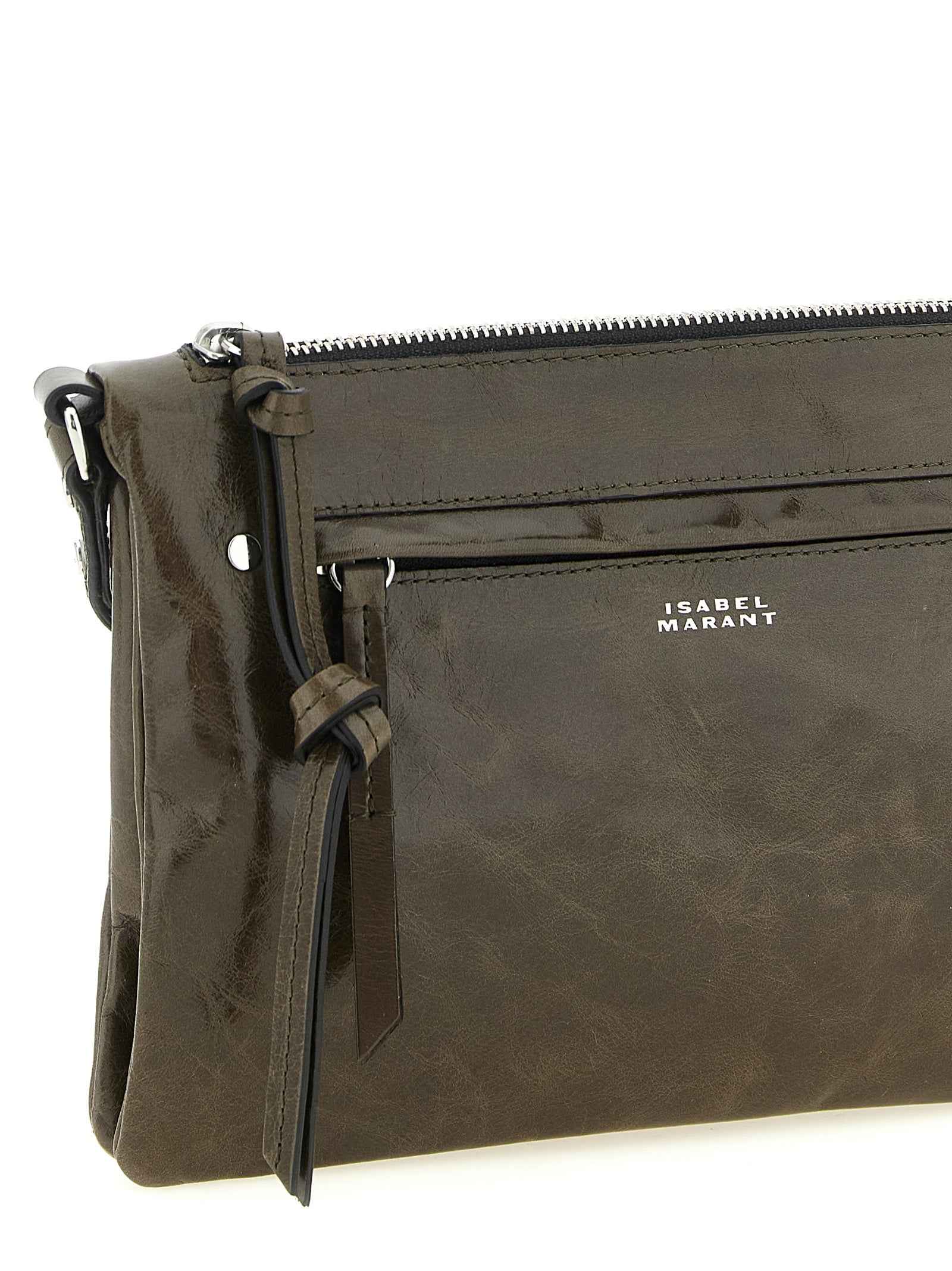 Isabel Marant Bicolor Calfskin Crossbody Bag