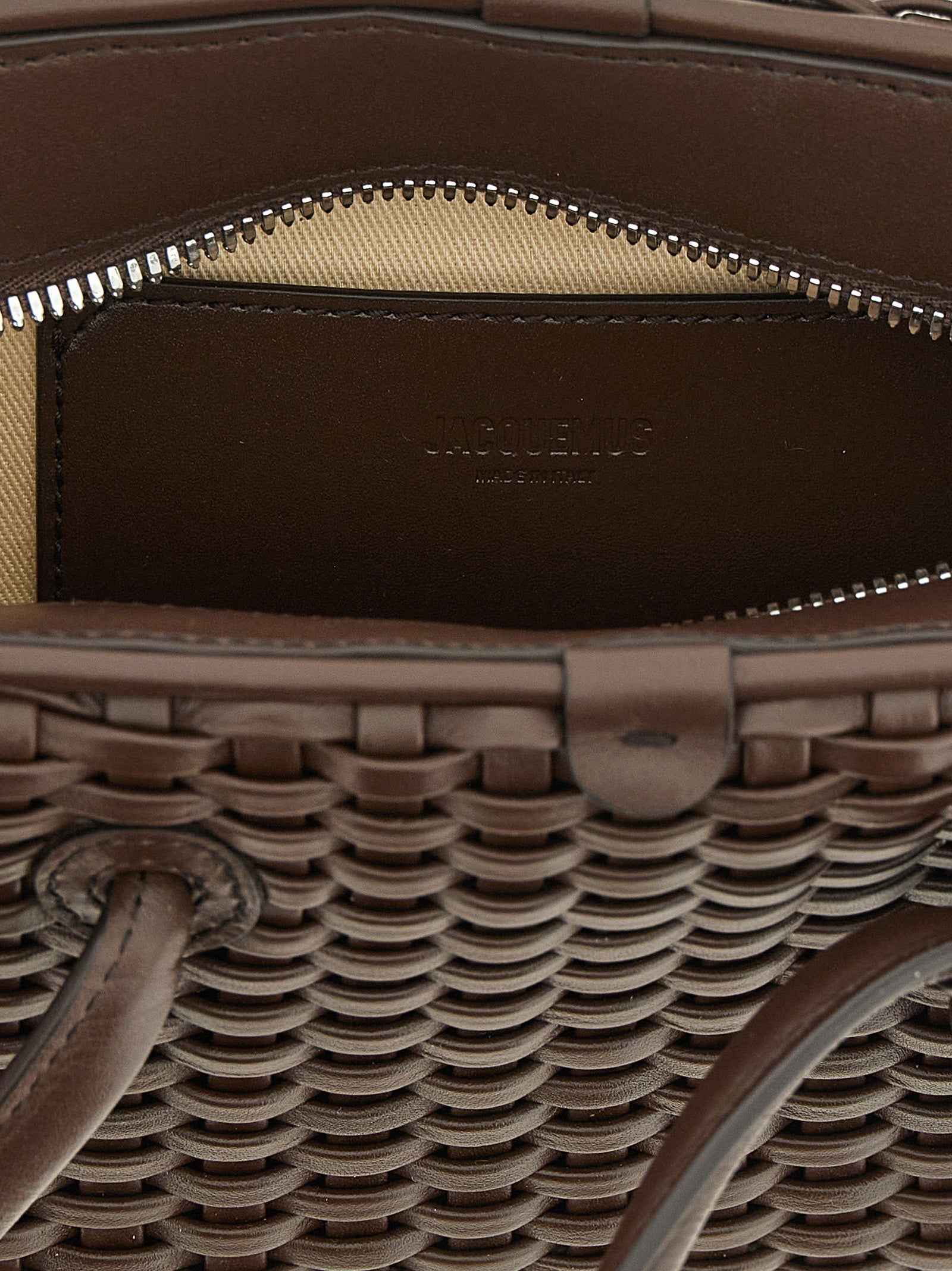Jacquemus Brown Cotton Handbag