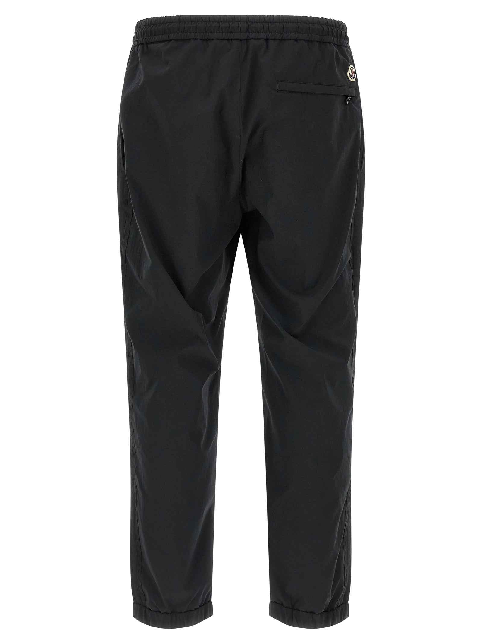 Moncler Black Polyester Joggers (Workout Pants)