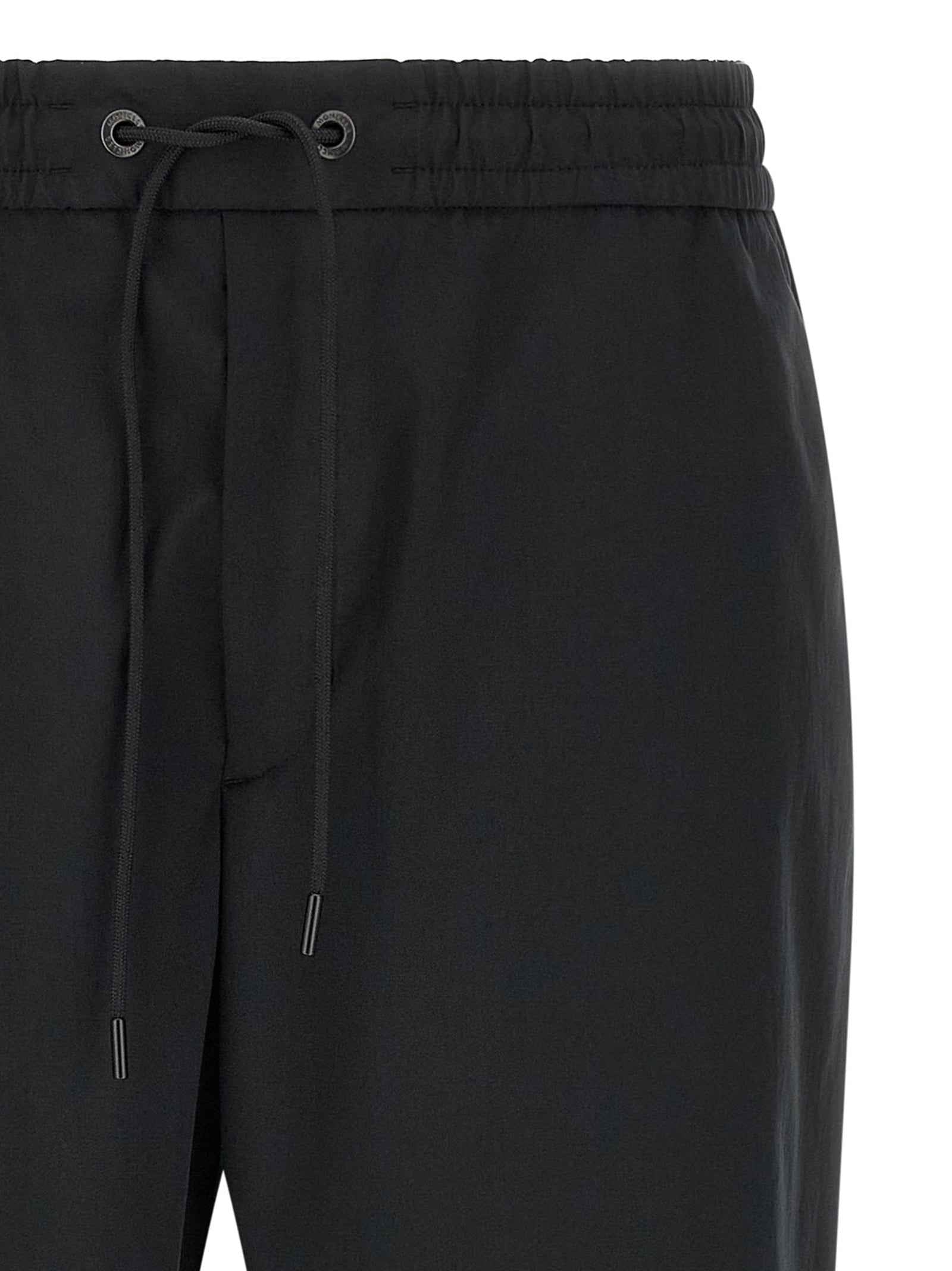Moncler Black Polyester Joggers (Workout Pants)