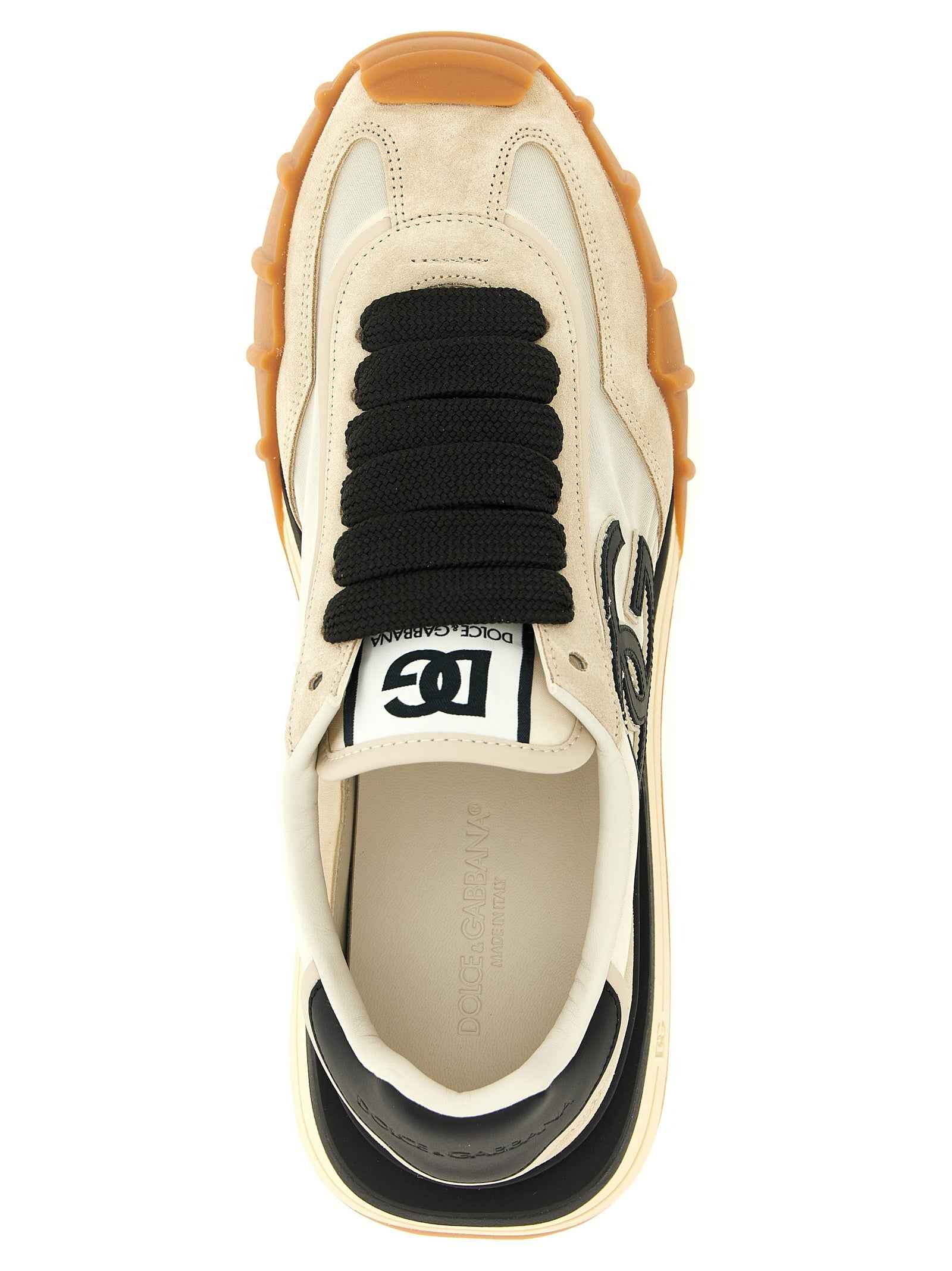 Dolce & Gabbana Black Calfskin Athletic Sneakers