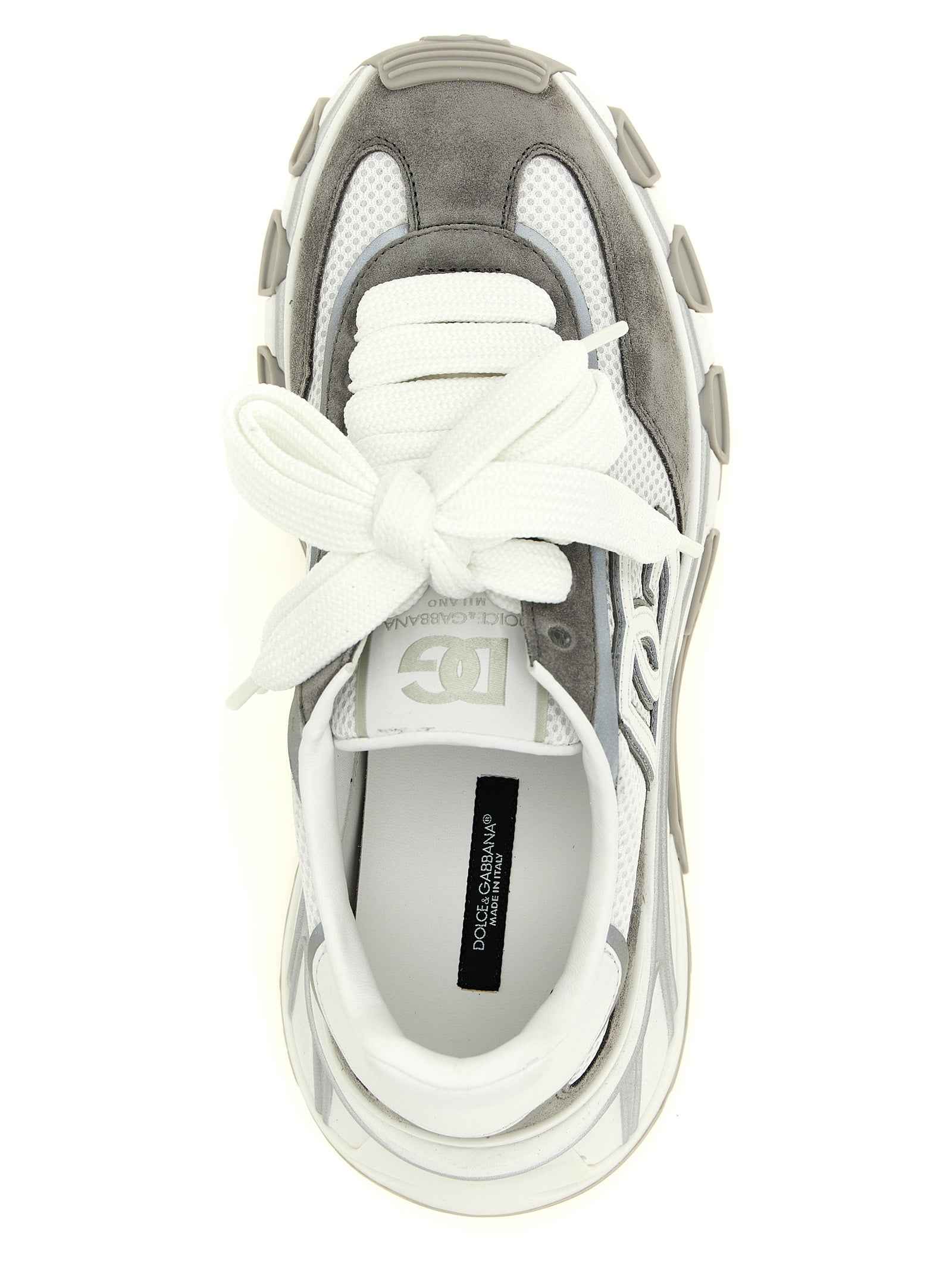 Dolce & Gabbana Gray Polyester Athletic Sneakers