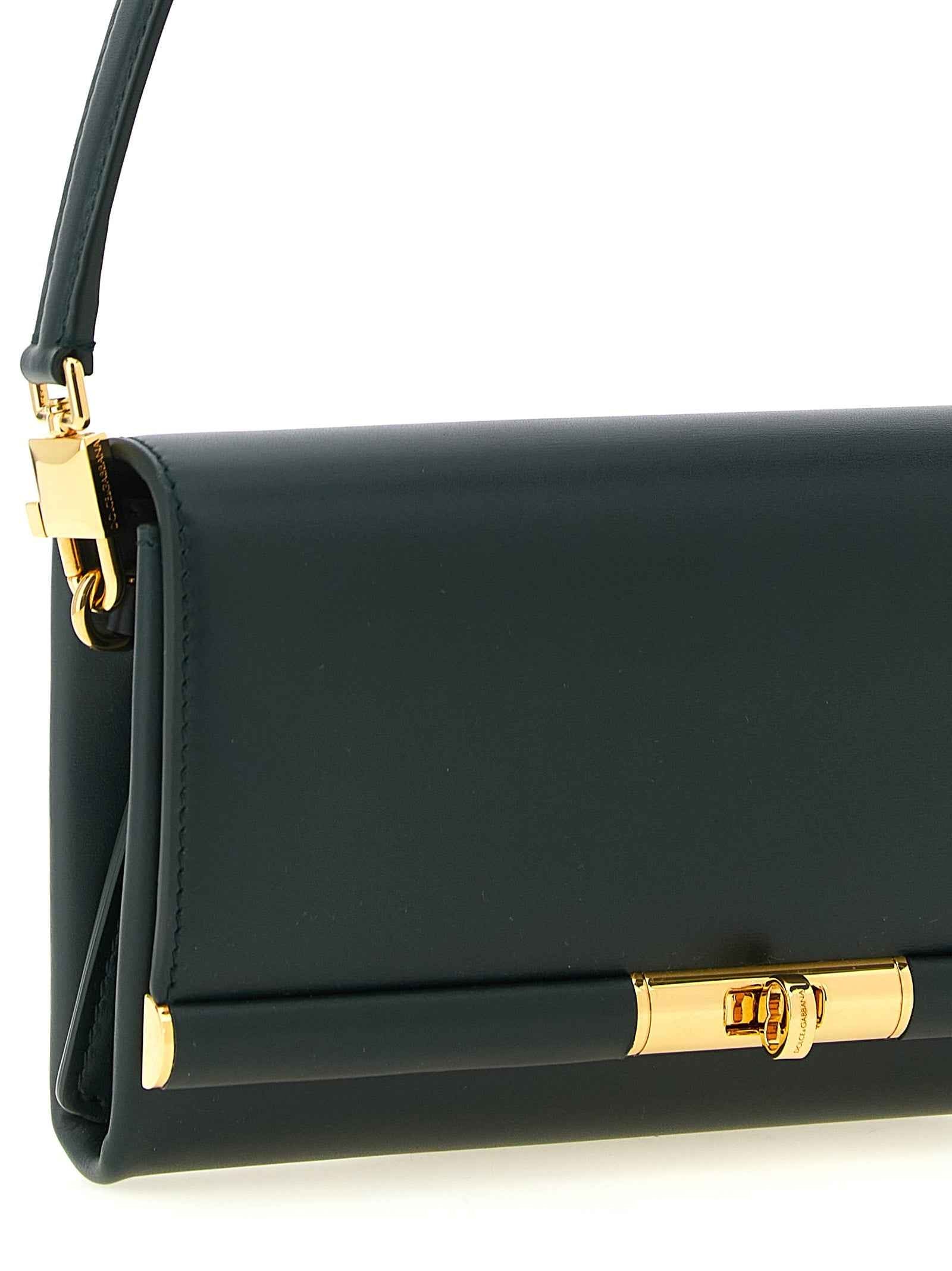Dolce & Gabbana Bicolor Calfskin Shoulder Bag