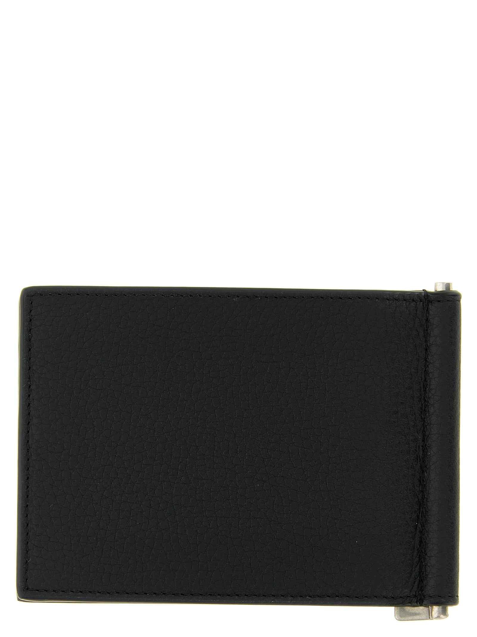 Saint Laurent Black Calfskin Money Clip