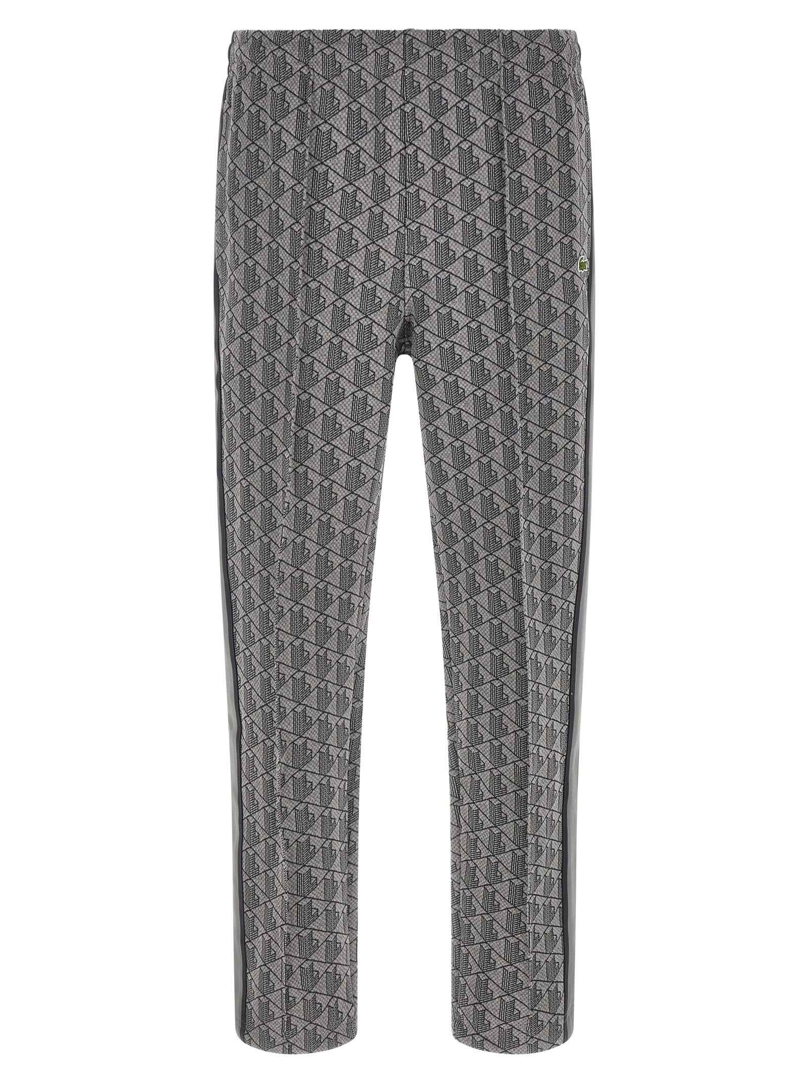 Lacoste Gray Polyester Joggers (Workout Pants)