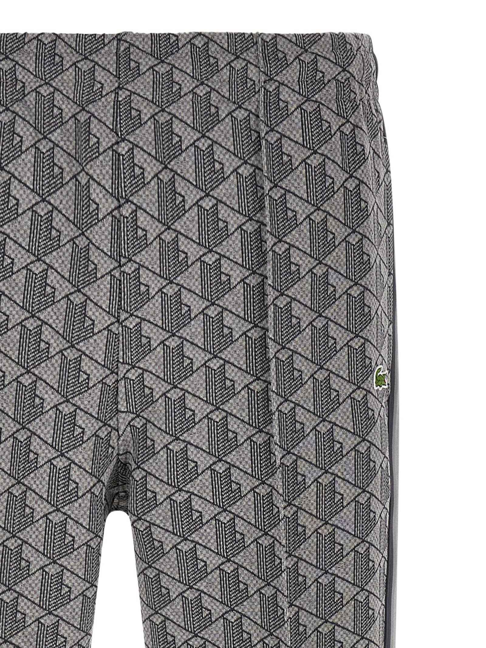 Lacoste Gray Polyester Joggers (Workout Pants)