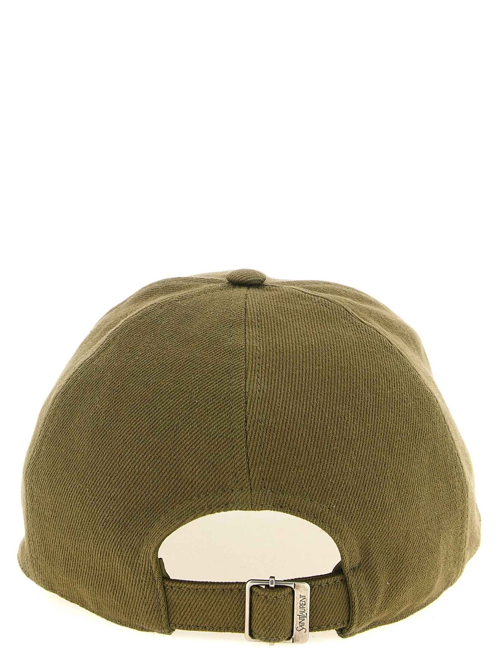 Saint Laurent Bicolor Cotton Cap (Baseball Hat)