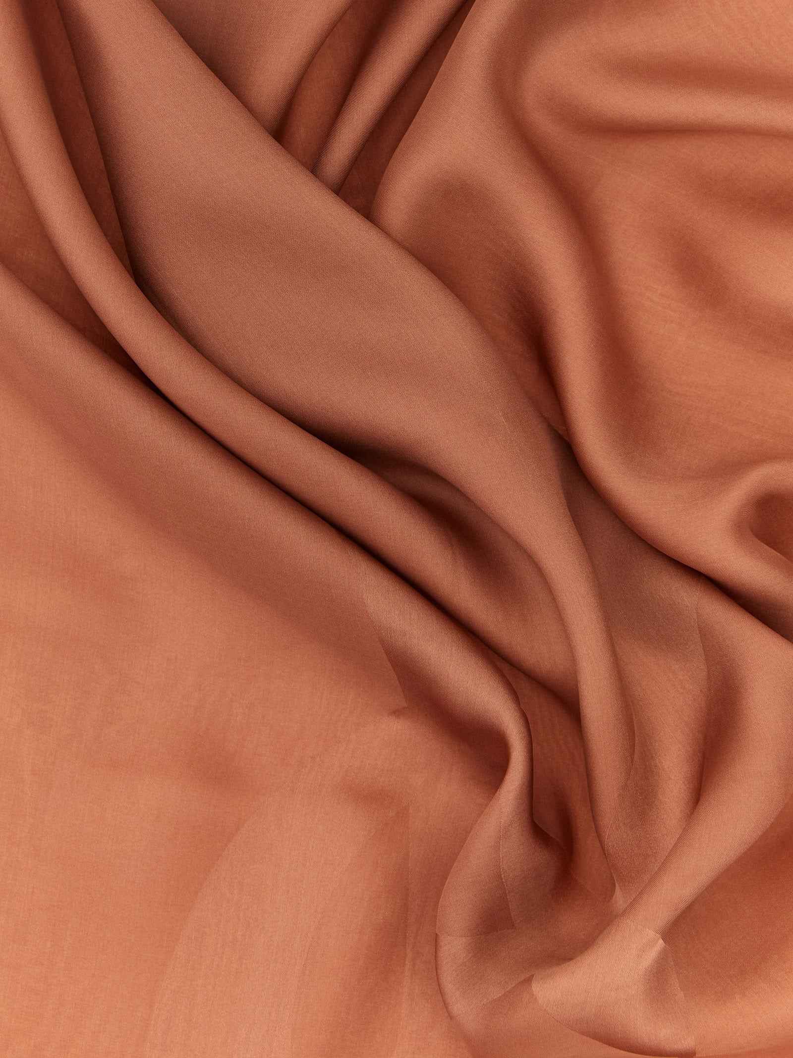 Saint Laurent Brown Silk Scarf