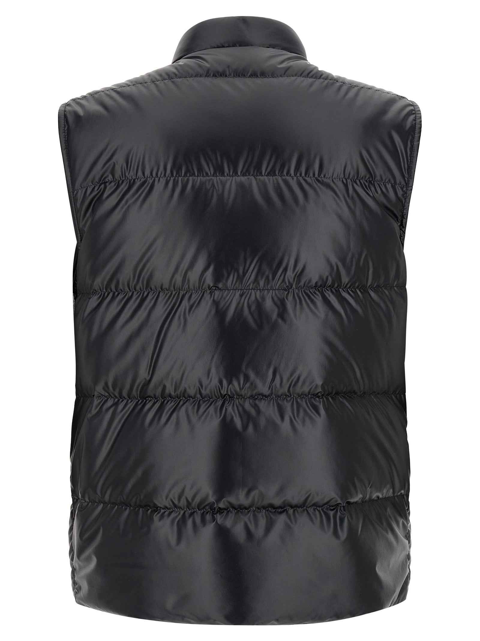 Moncler Blue Polyester Sleeveless Jacket