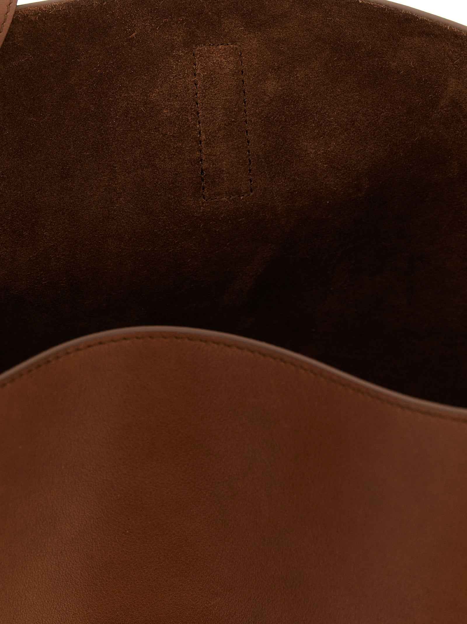 Saint Laurent Brown Calfskin Shoulder Bag