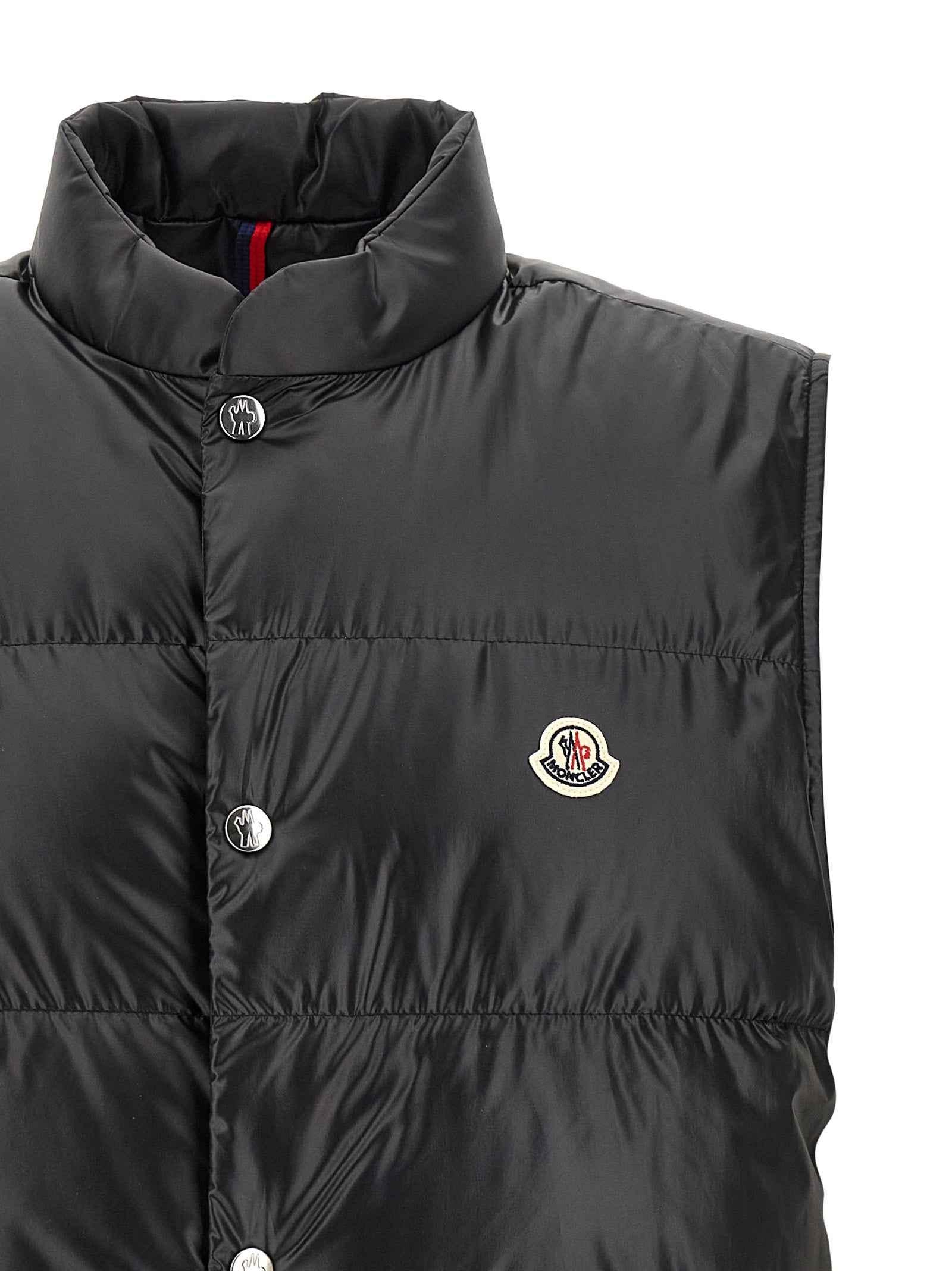 Moncler Black Polyester Sleeveless Jacket