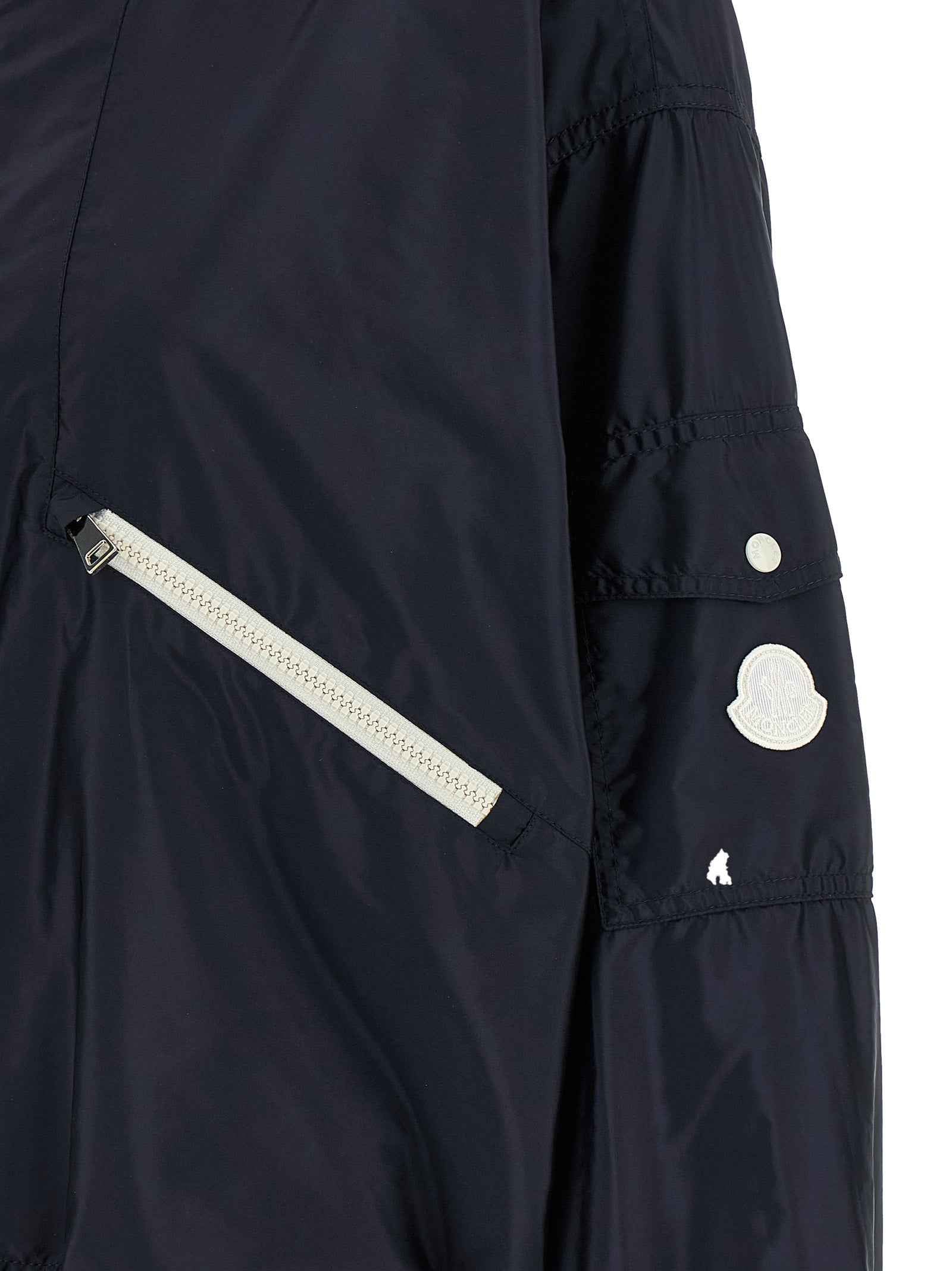Moncler Blue Polyamide Shell Jacket
