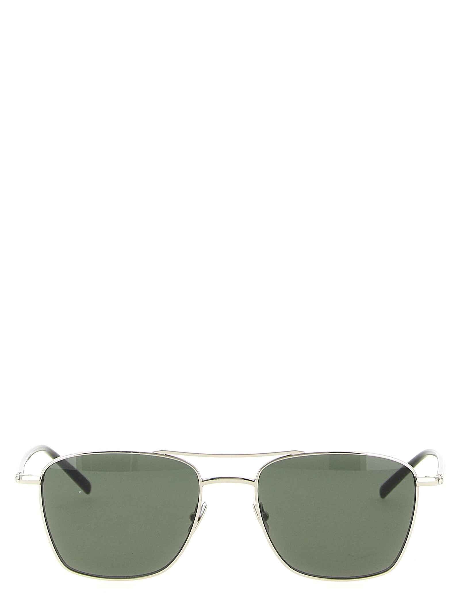 Saint Laurent Silver Acetate Sunglasses