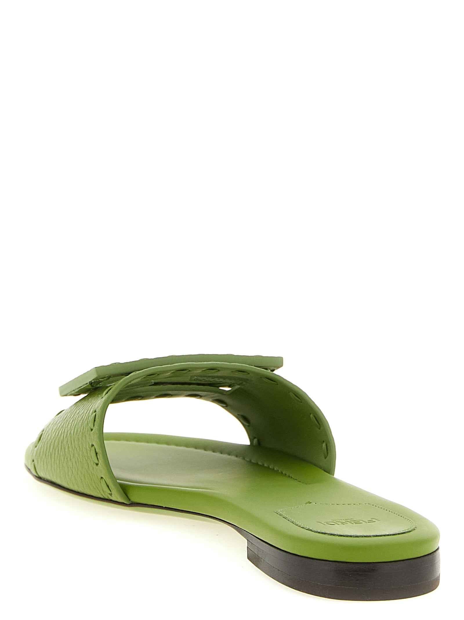 Fendi Bicolor Calfskin Slides