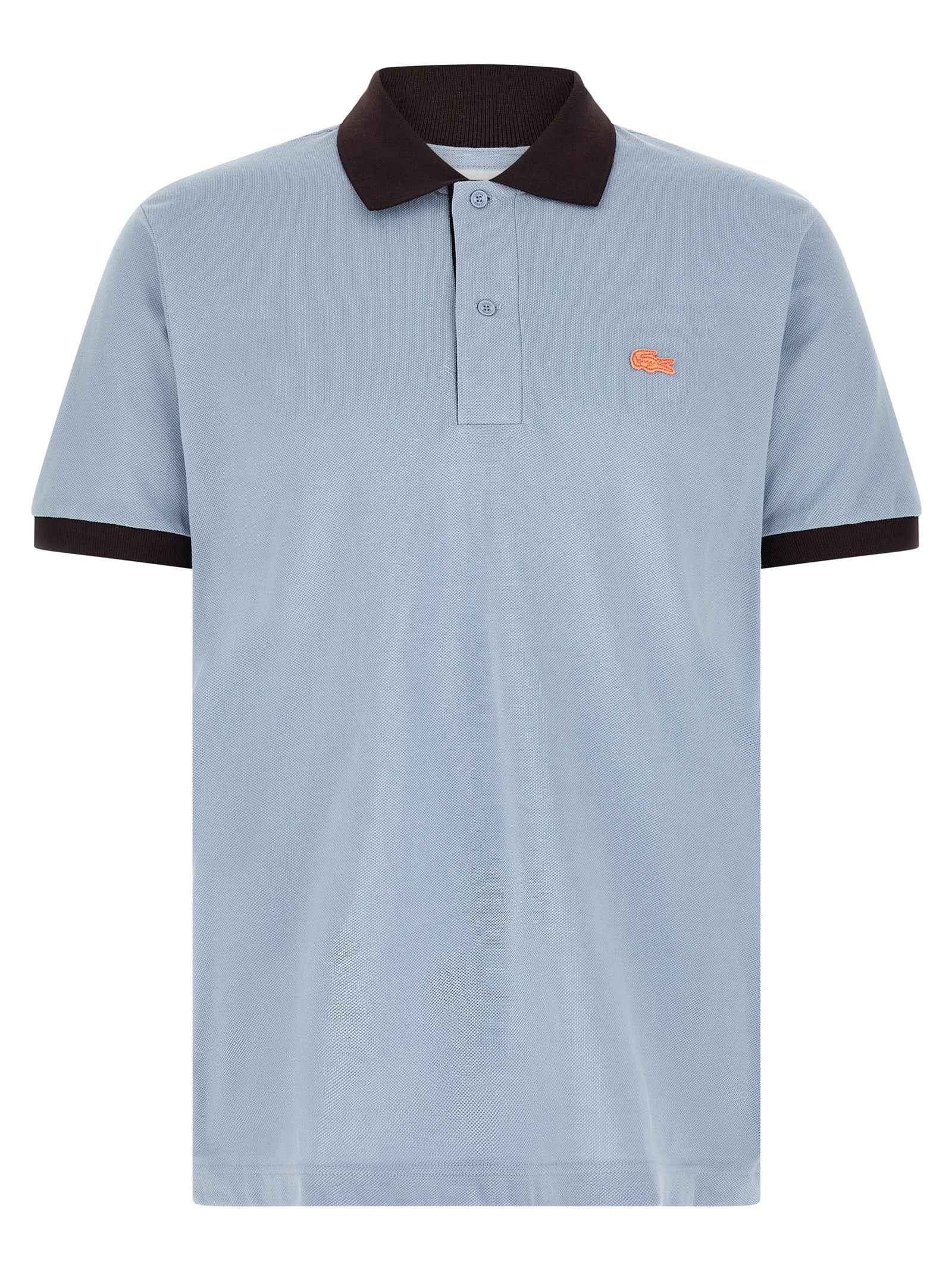 Lacoste Blue Cotton Polo Shirt