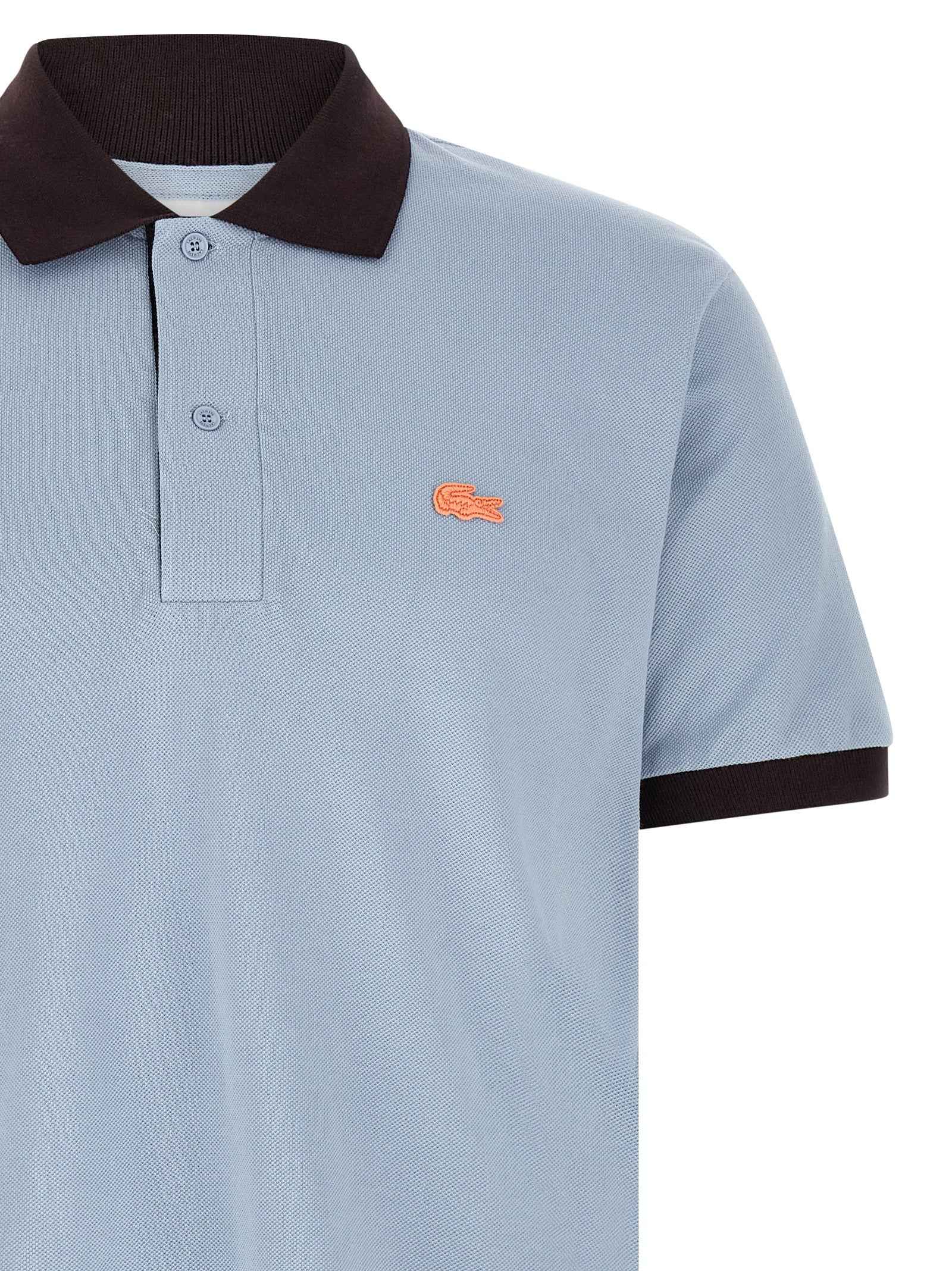 Lacoste Blue Cotton Polo Shirt