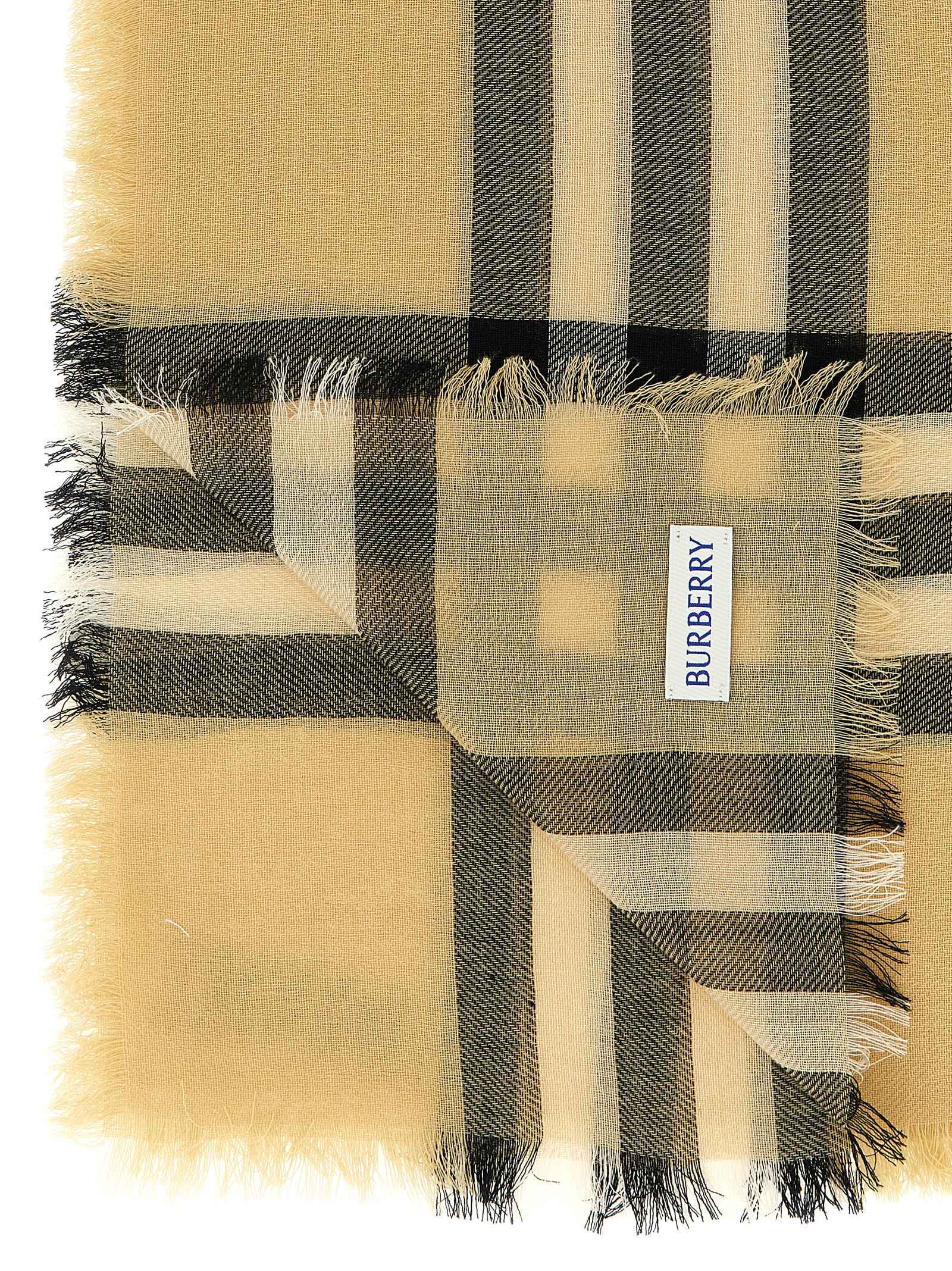 Burberry Beige Wool Scarf