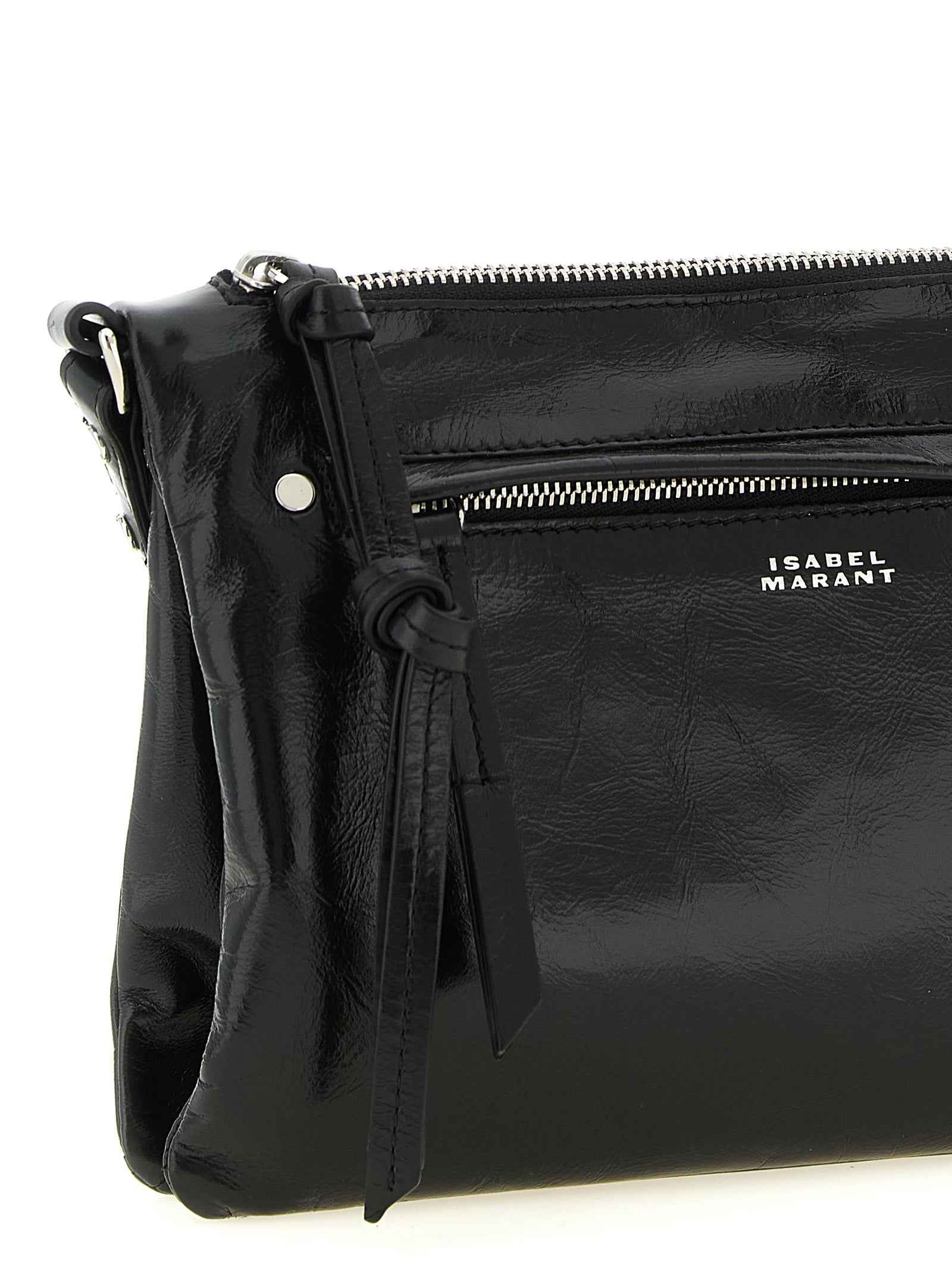 Isabel Marant Black Calfskin Crossbody Bag