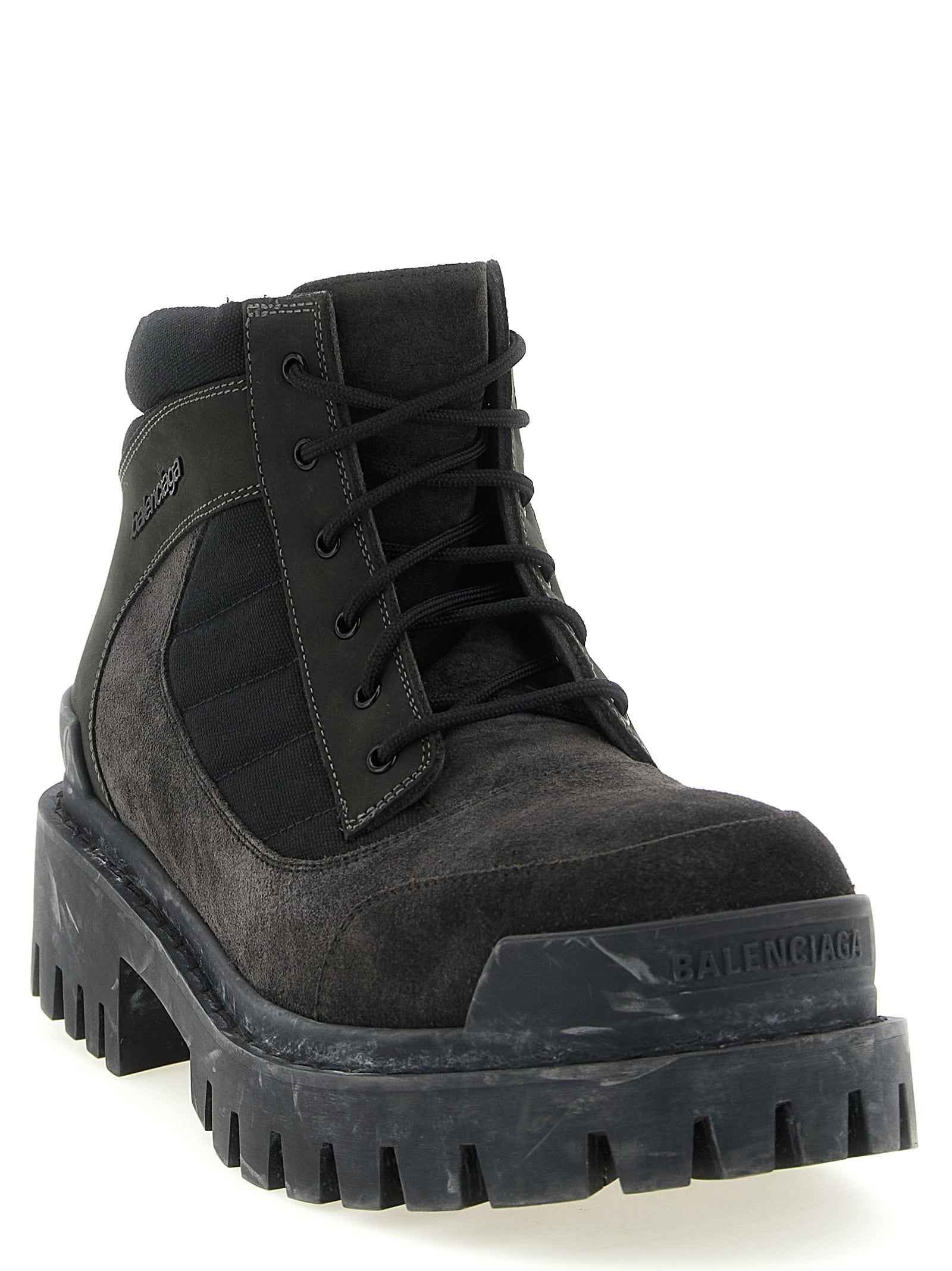 Balenciaga Brown Calfskin Ankle Boots