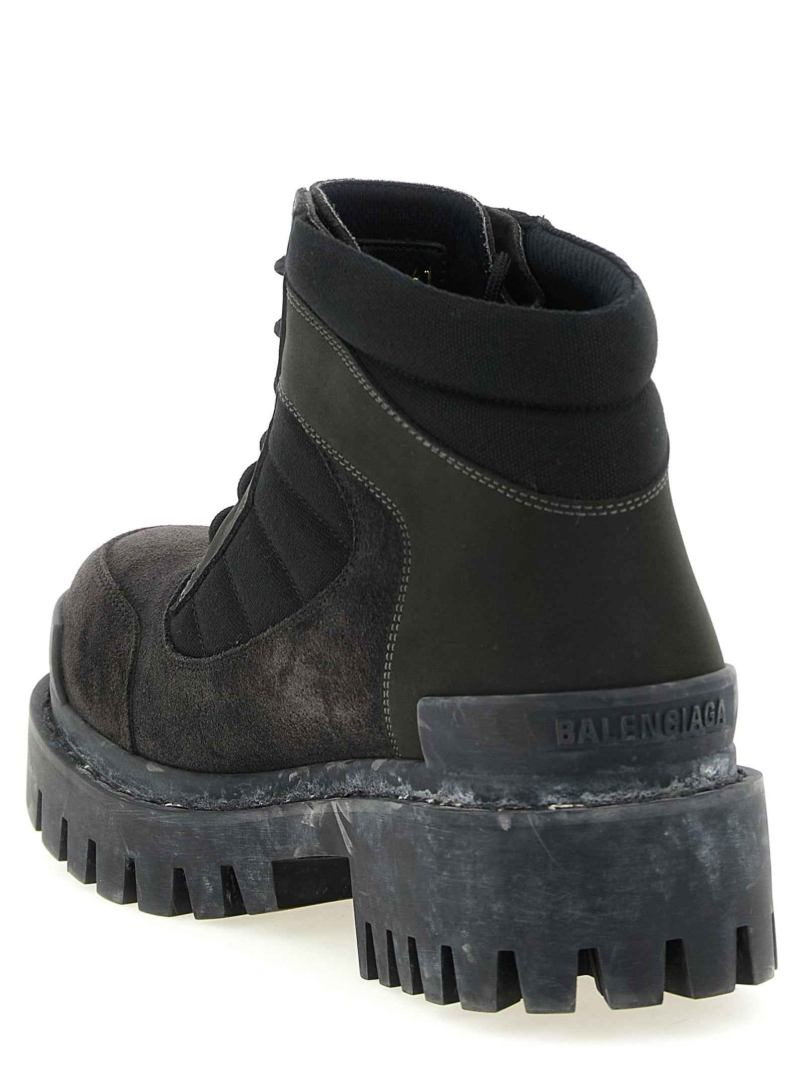 Balenciaga Brown Calfskin Ankle Boots