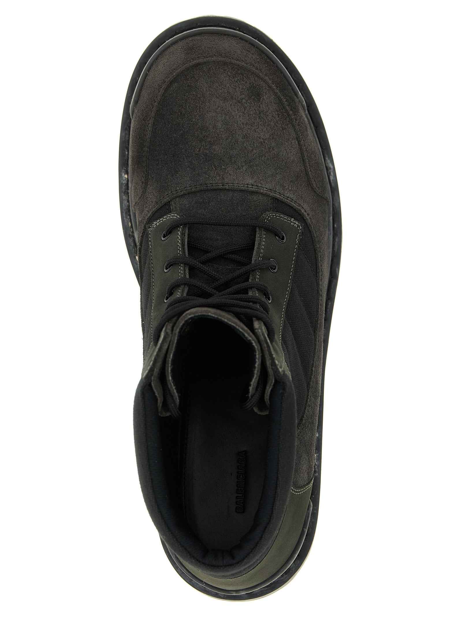 Balenciaga Brown Calfskin Ankle Boots
