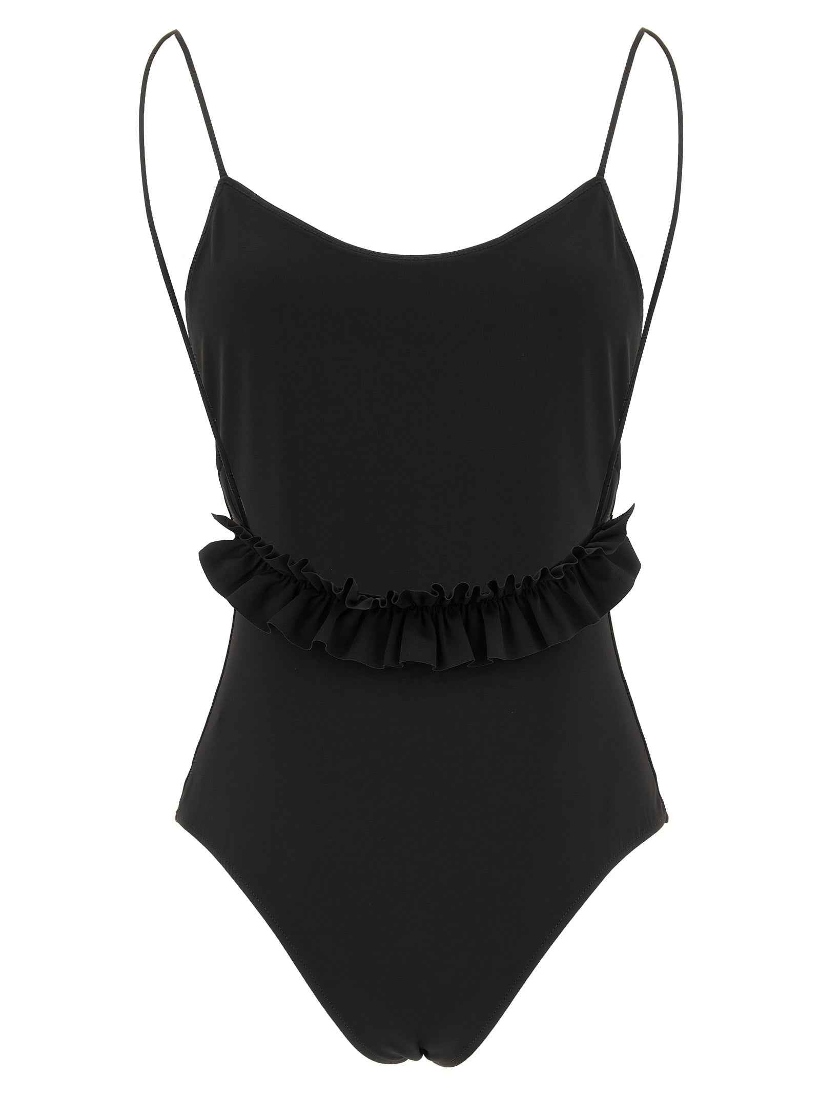 Jacquemus Black Polyamide One-Piece Swimsuit