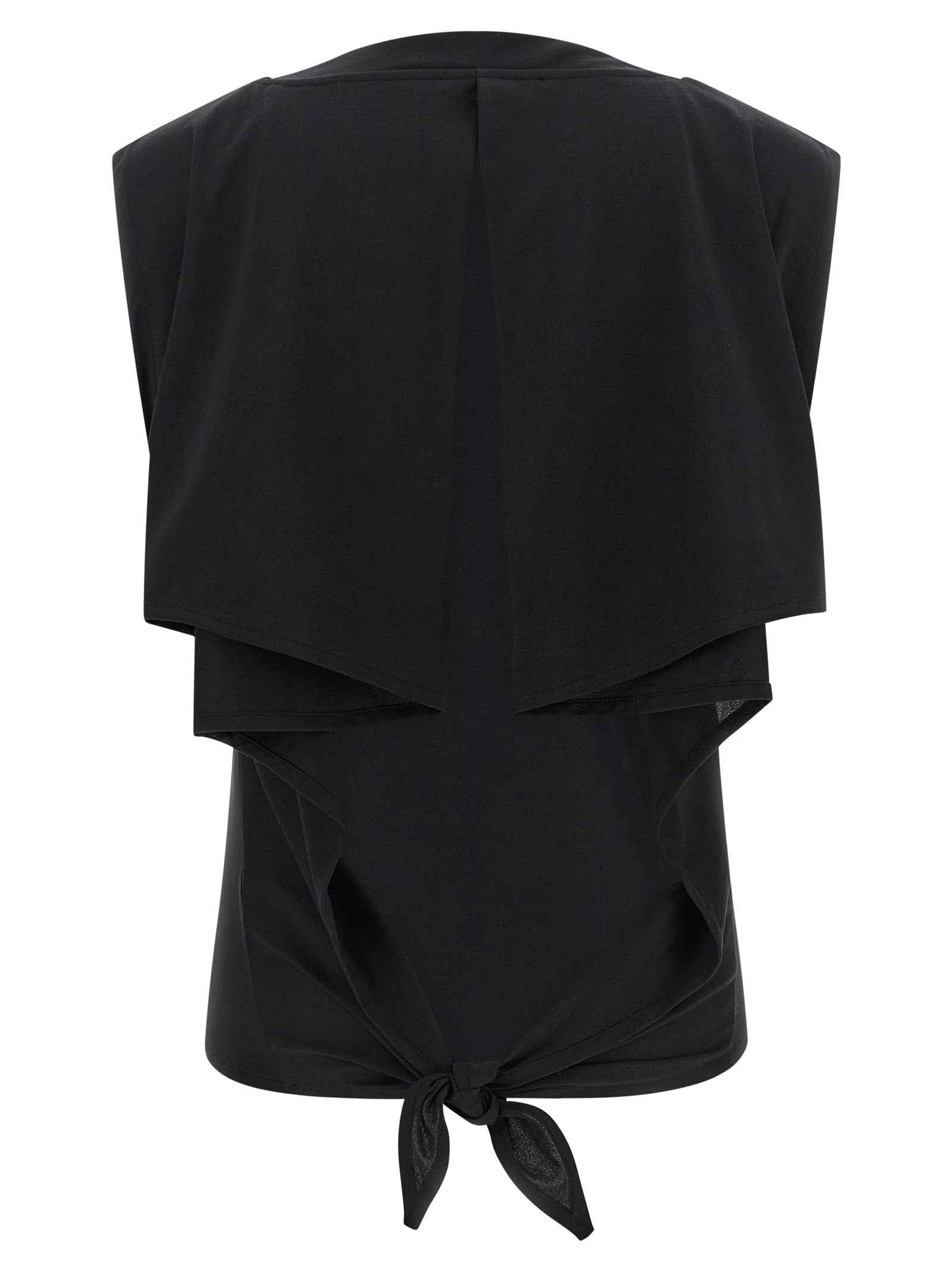 Jacquemus Black Paper Sleeveles T-Shirt