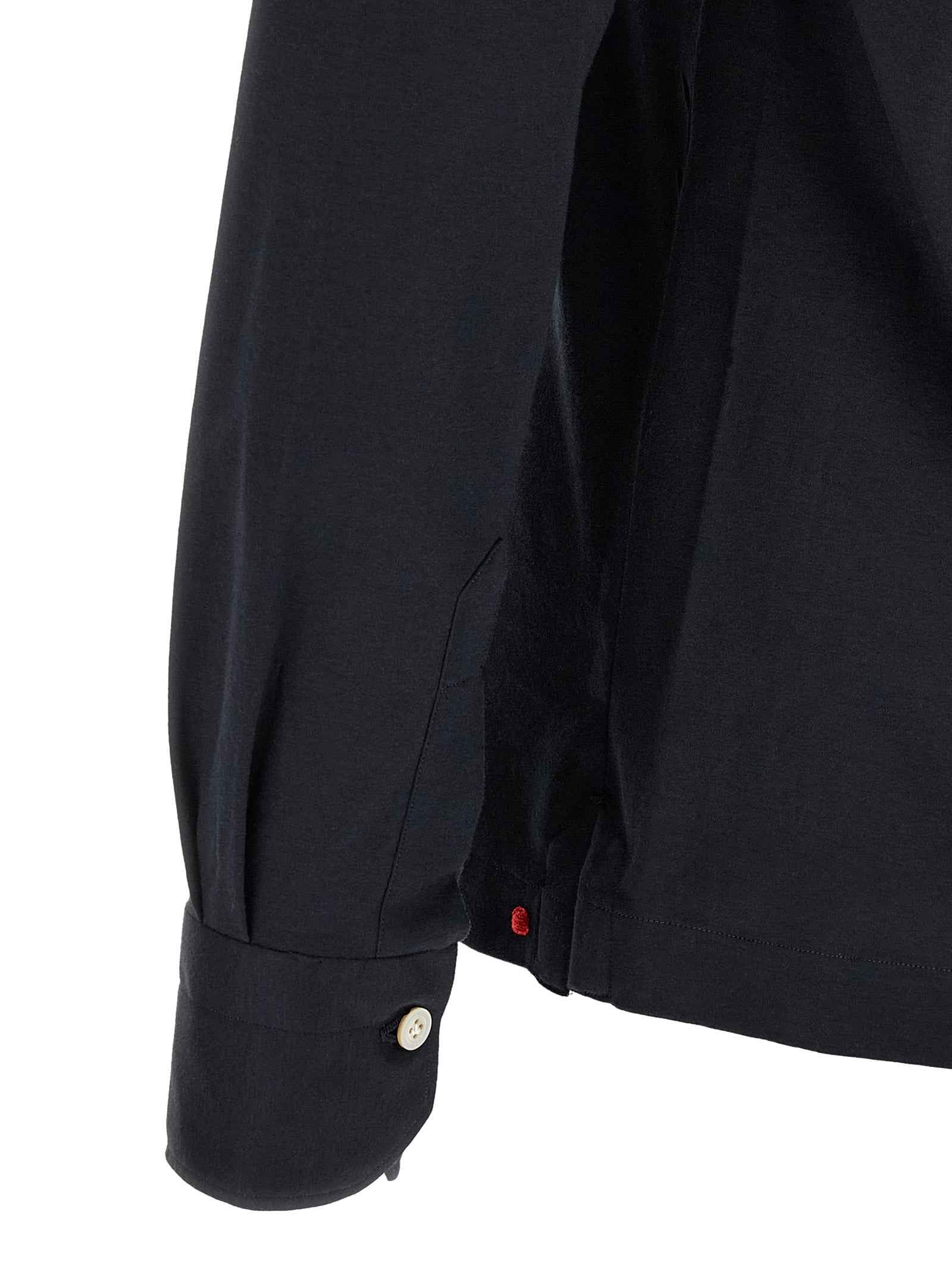 Kiton Blue Cotton Polo Shirt