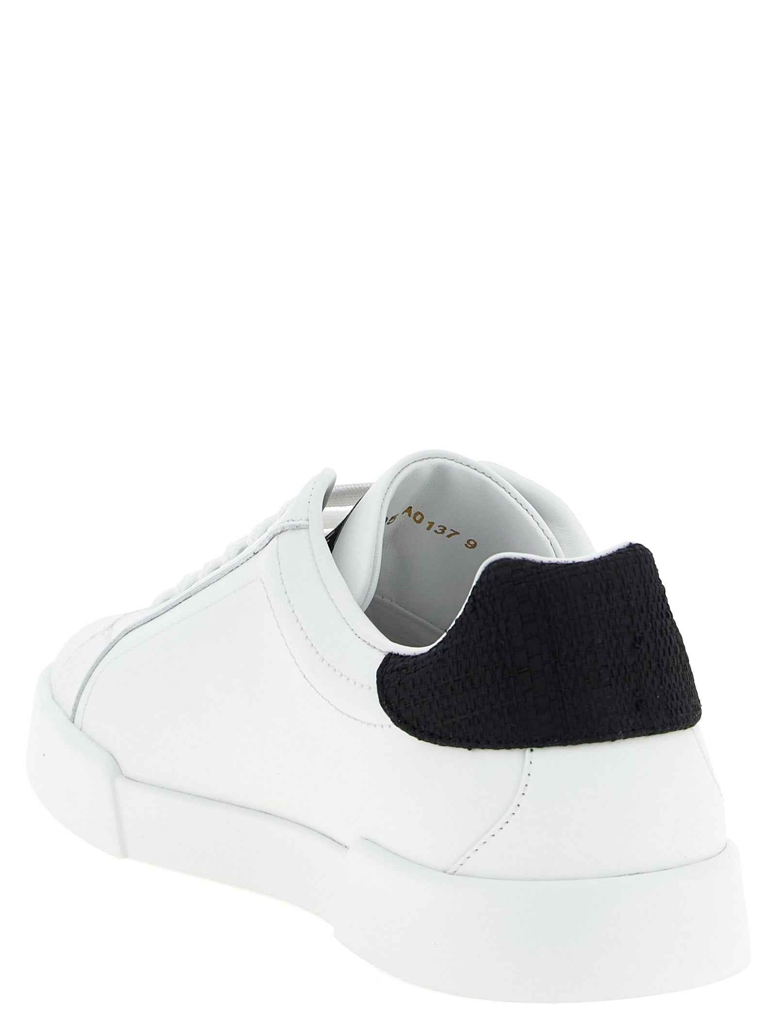 Dolce & Gabbana Bicolor Calfskin Low Top Sneakers