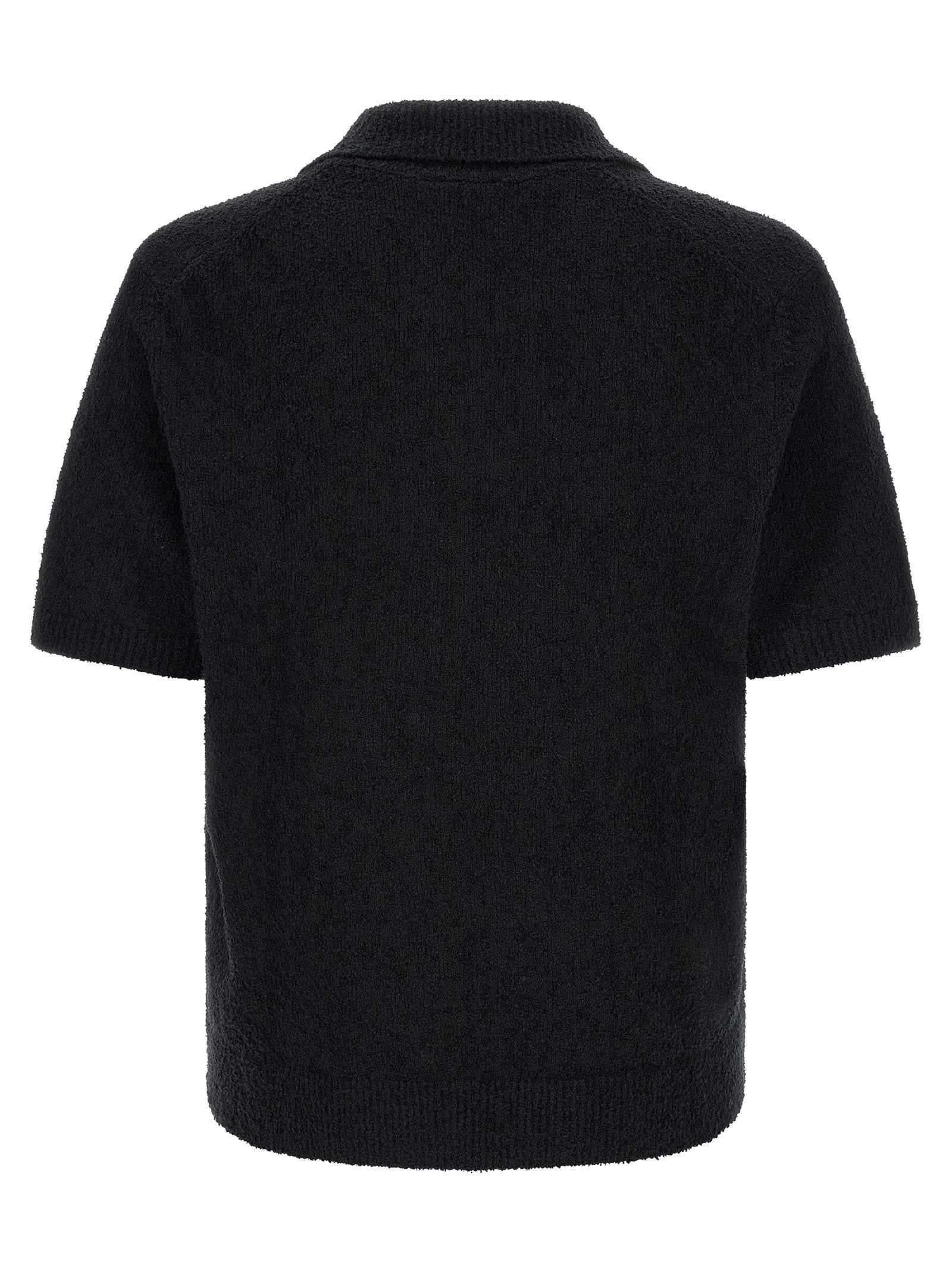 Lacoste Black Cotton Polo Shirt