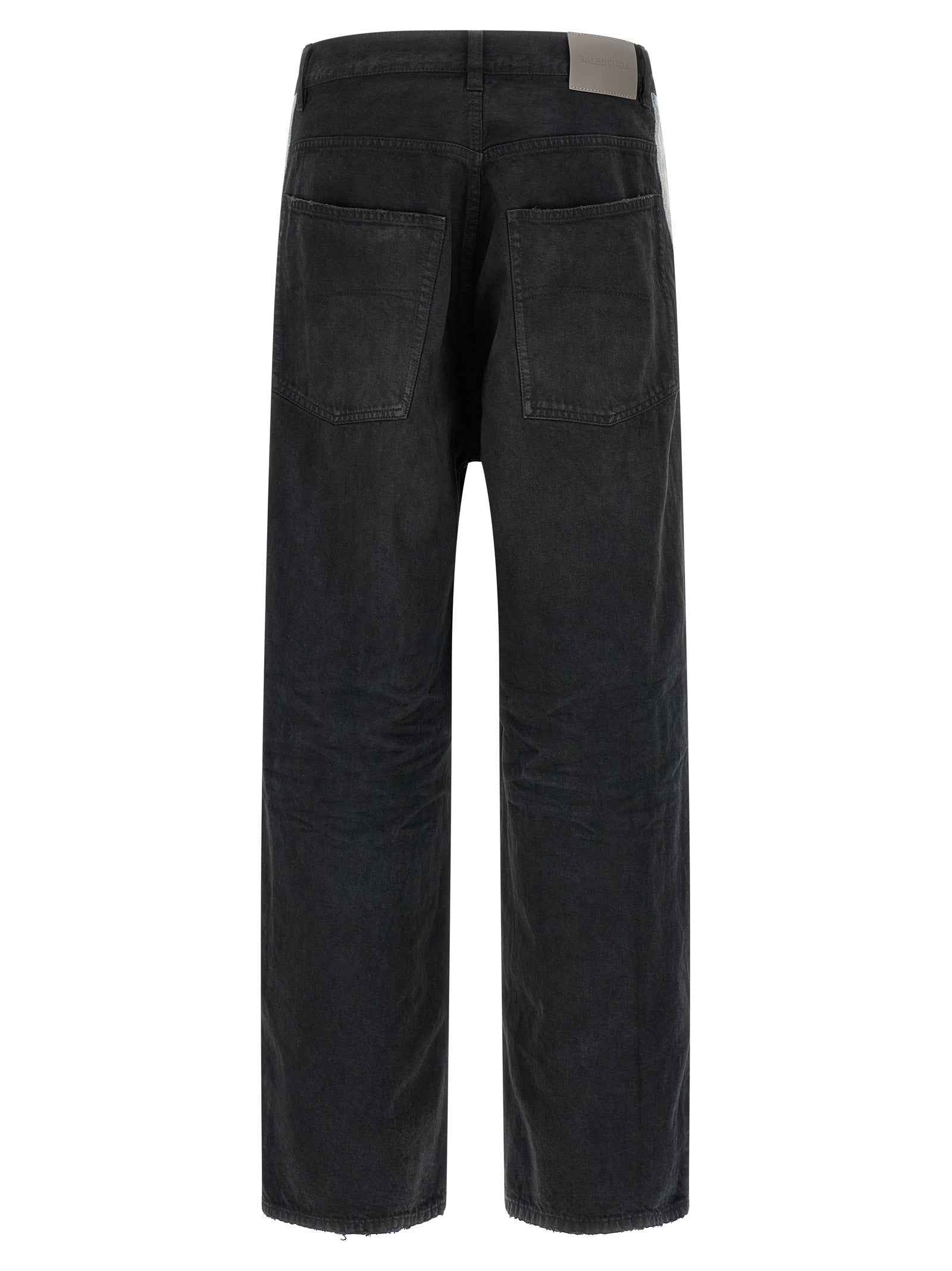 Balenciaga Black Cotton Flared Jeans