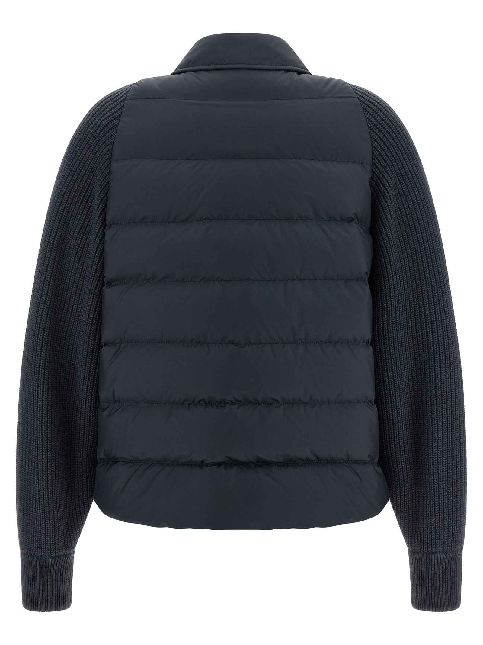 Brunello Cucinelli Blue Polyester Full-Length Jacket