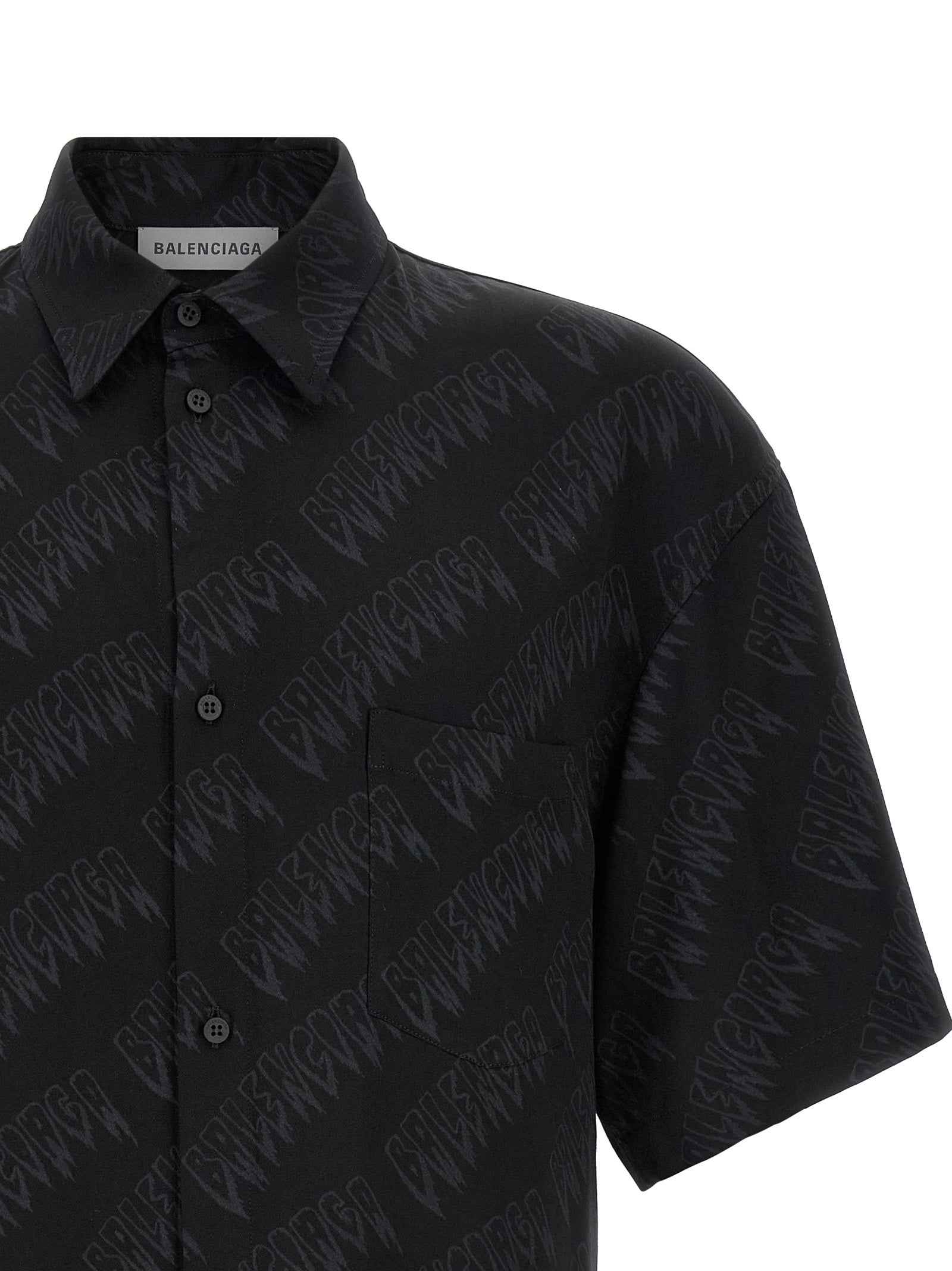Balenciaga Black Viscose Blouse