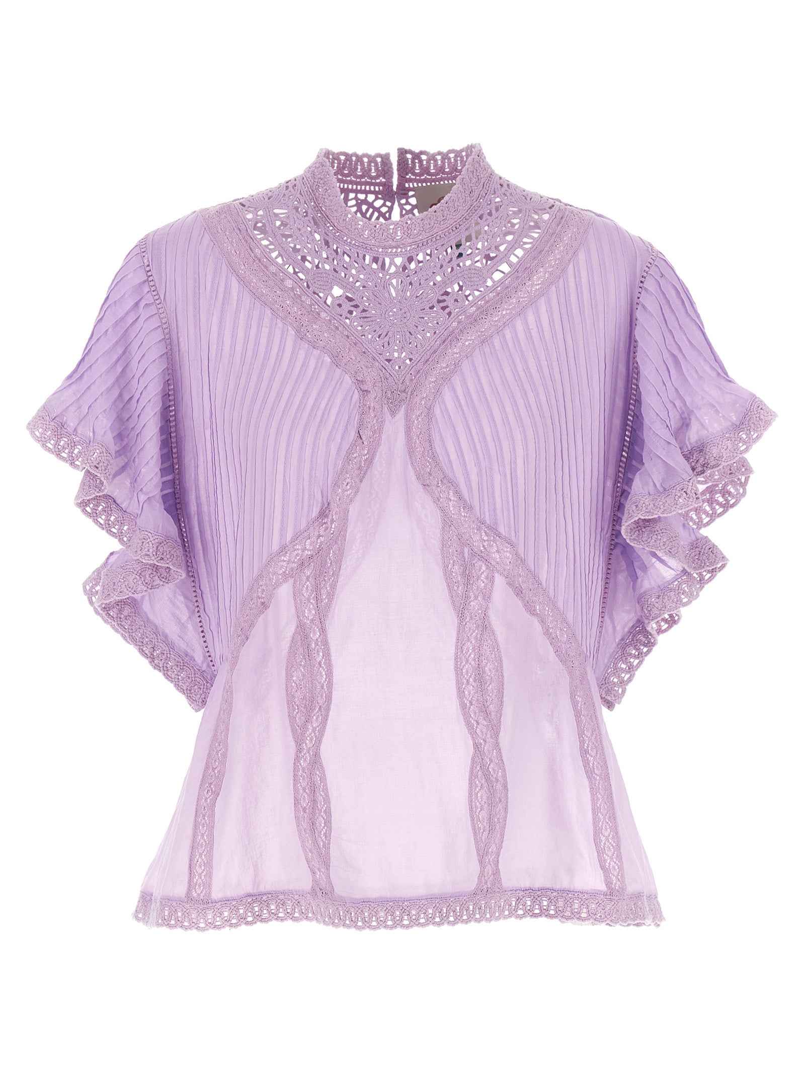 FARM RIO Purple Organic Cotton Blouse